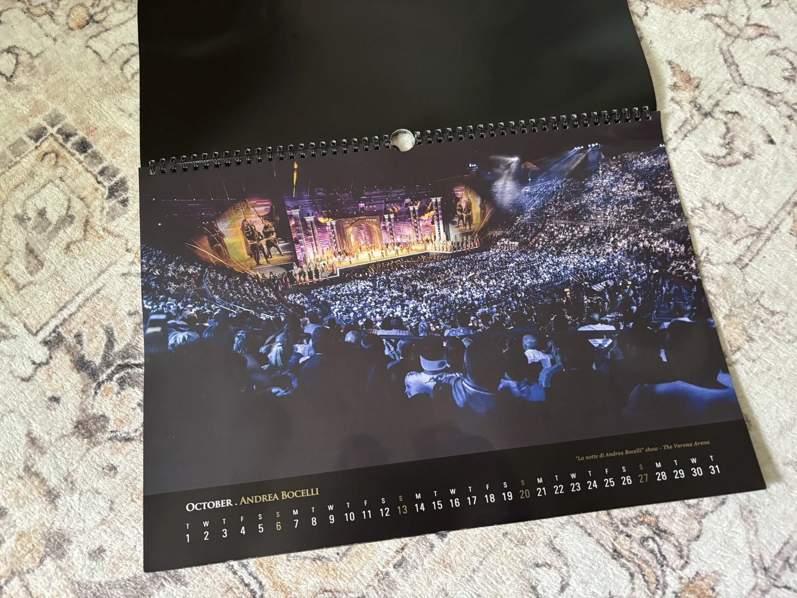 Andrea Bocelli Signed Autographed 2019 Calendar, image 4