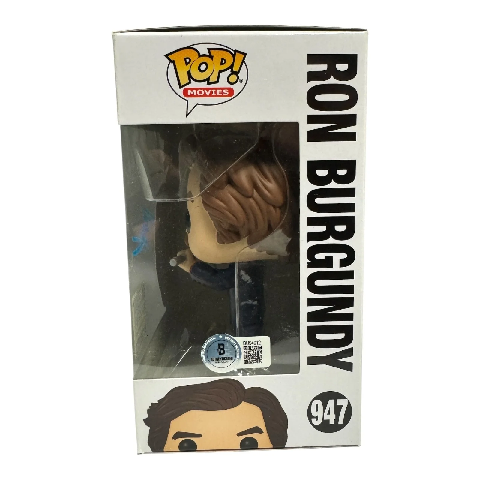 Will Ferrell — Will Ferrell Signed Autograph Anchorman Funko Pop 947 BAS Ron Burgundy, image 2