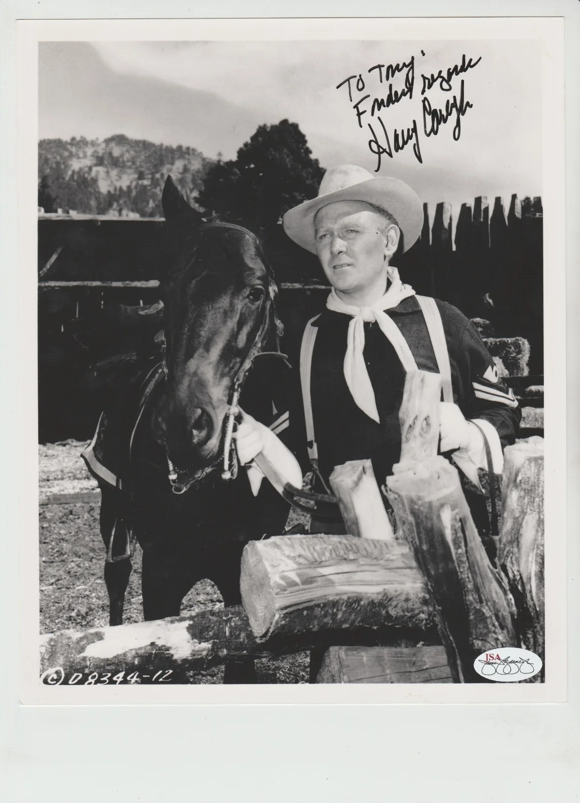Harry Carey Jr Signed 8X10 Photo Mister Roberts Gentlemen Prefer Blondes JSA, изображение 2