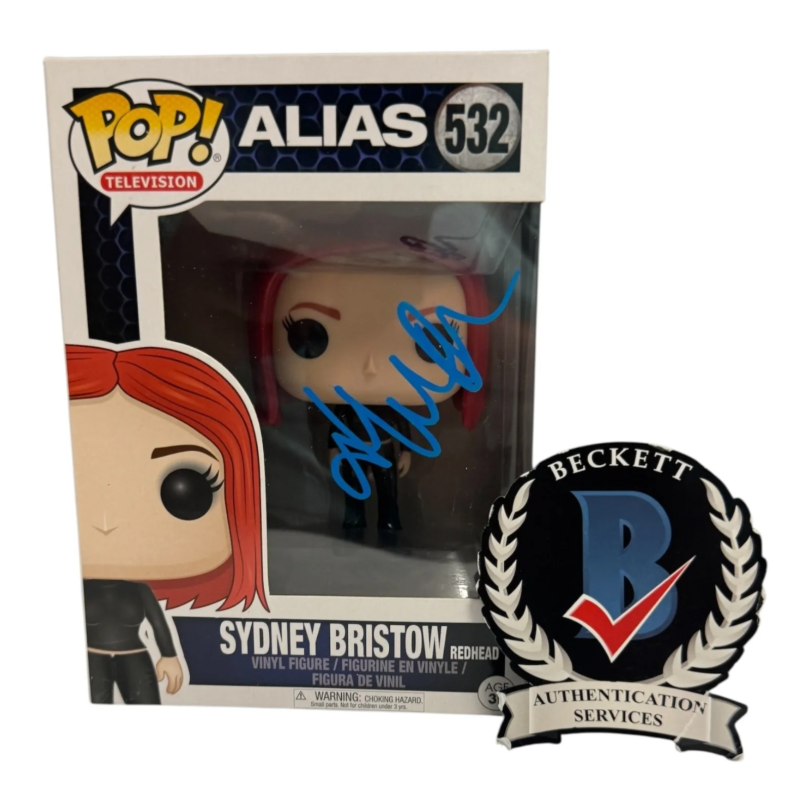 Jennifer Garner — Jennifer Garner Signed Autograph Alias Funko Pop 532 Beckett BAS Sydney Bristow
