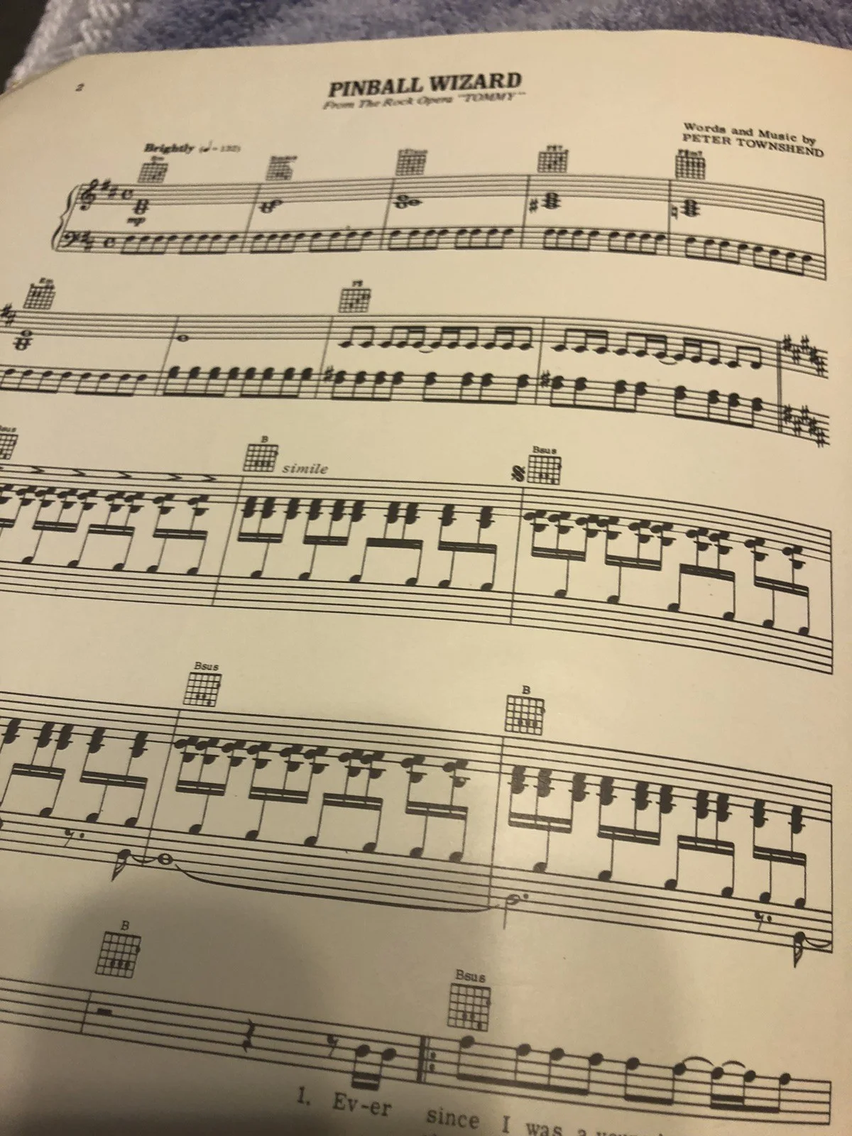 Elton John — Elton John Pinball Wizard Photo Sheet Music 1969, изображение 3