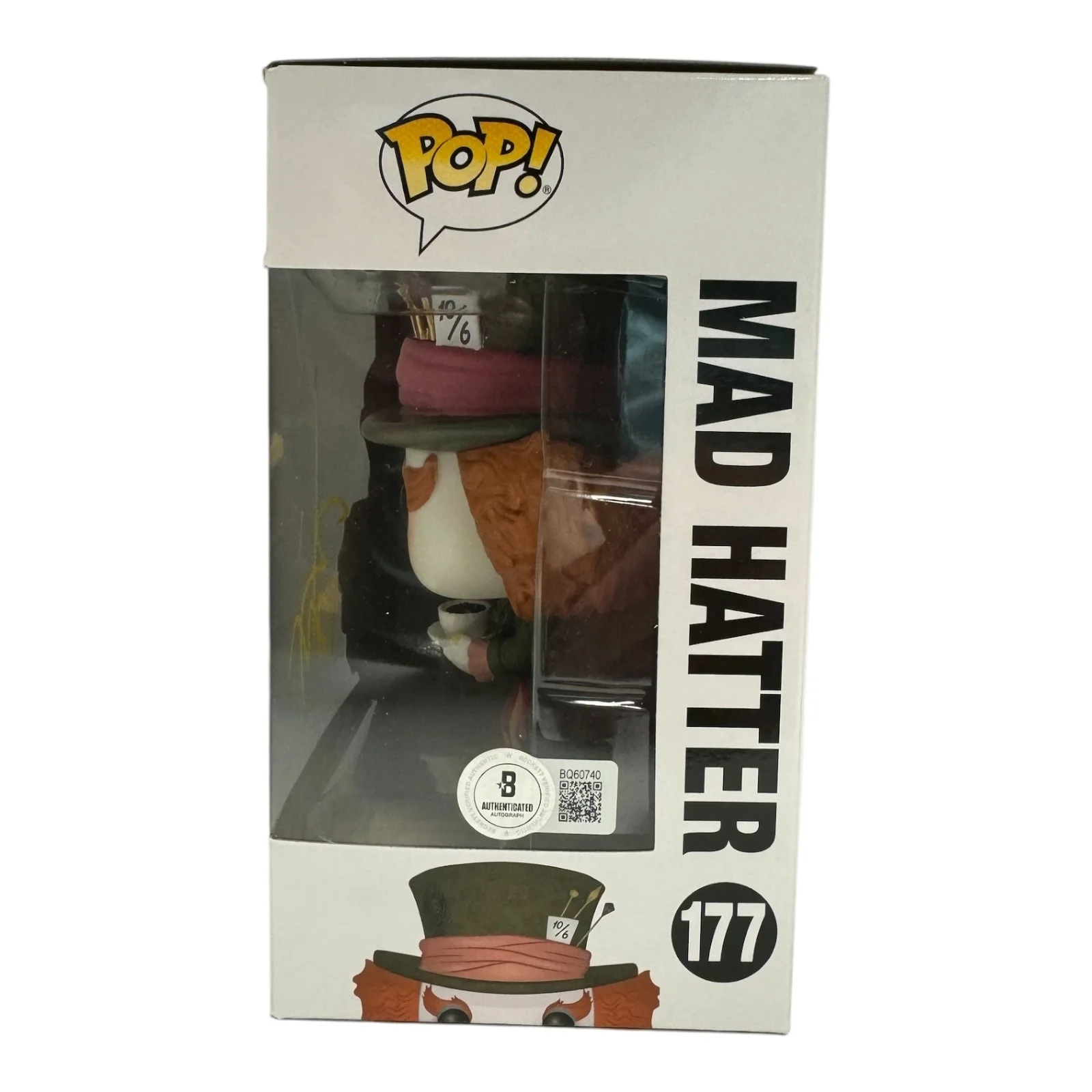 Johnny Depp — Johnny Depp Signed Auto Mad Hatter Funko Pop 177 Beckett BAS Alice In Wonderland, изображение 2