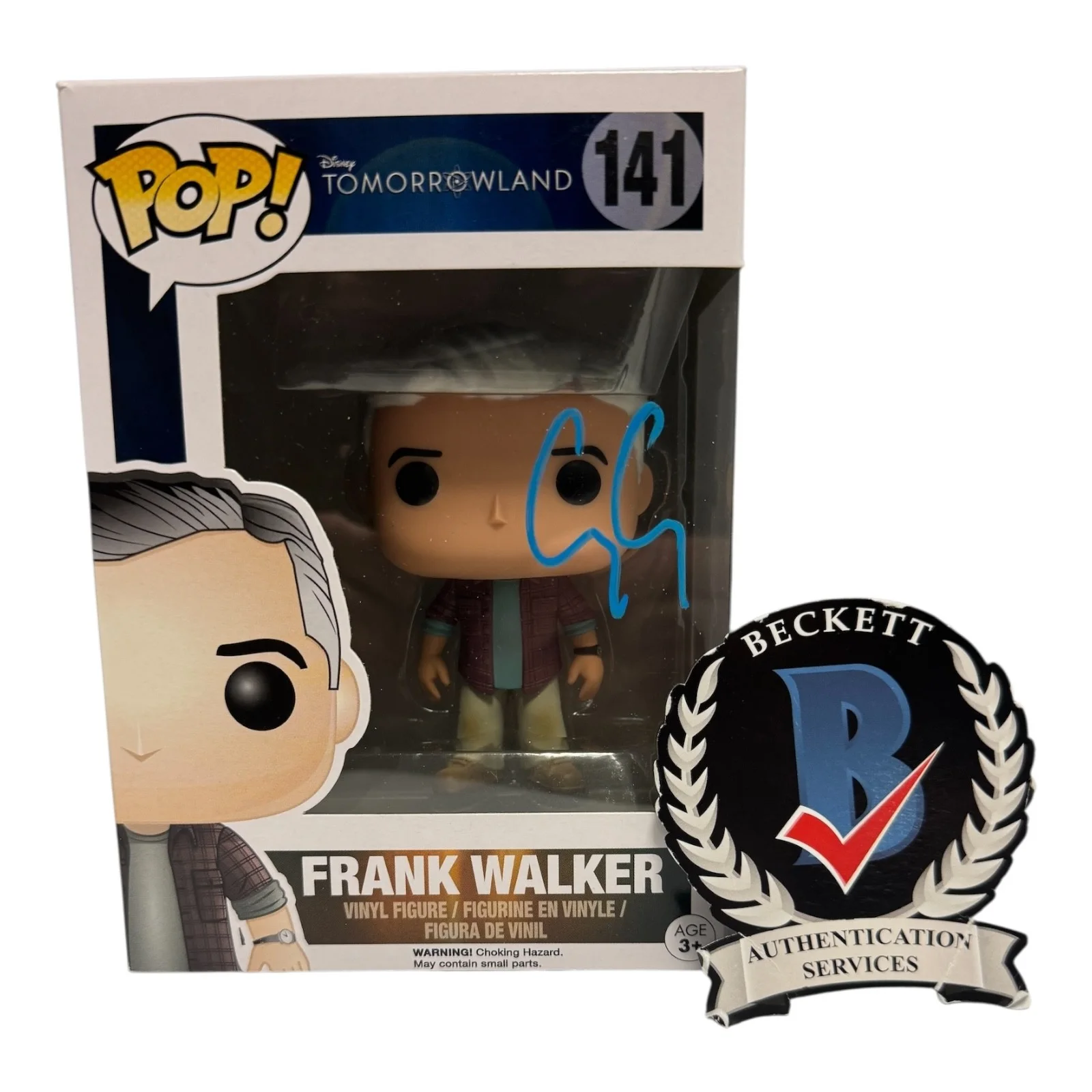 George Clooney — George Clooney Signed Autograph Tomorrowland Funko Pop 141 Beckett BAS