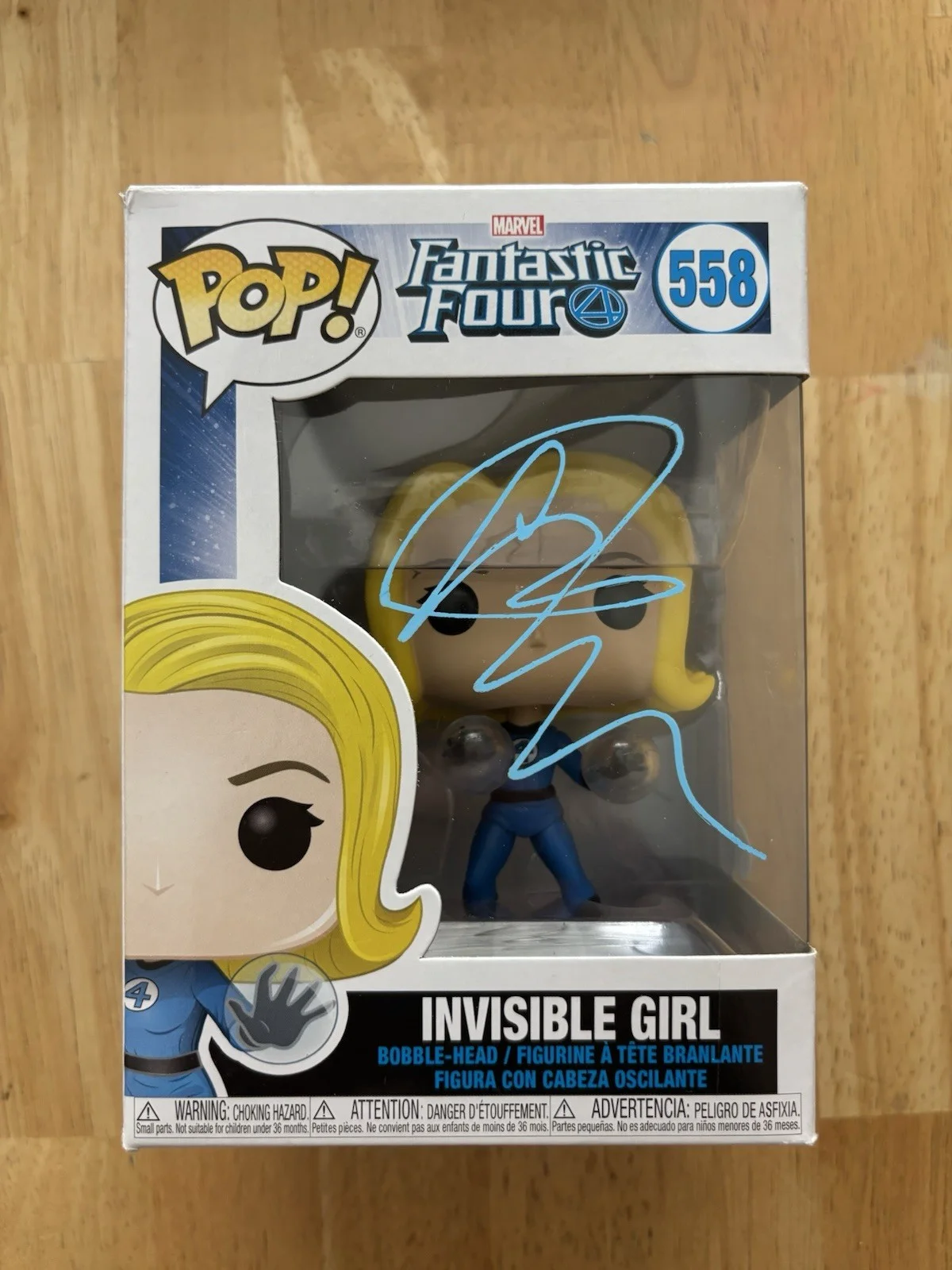 Jessica Alba — Jessica Alba Signed Autographed Funko Pop Invisible Girl Fantastic Four JSA COA, image 2