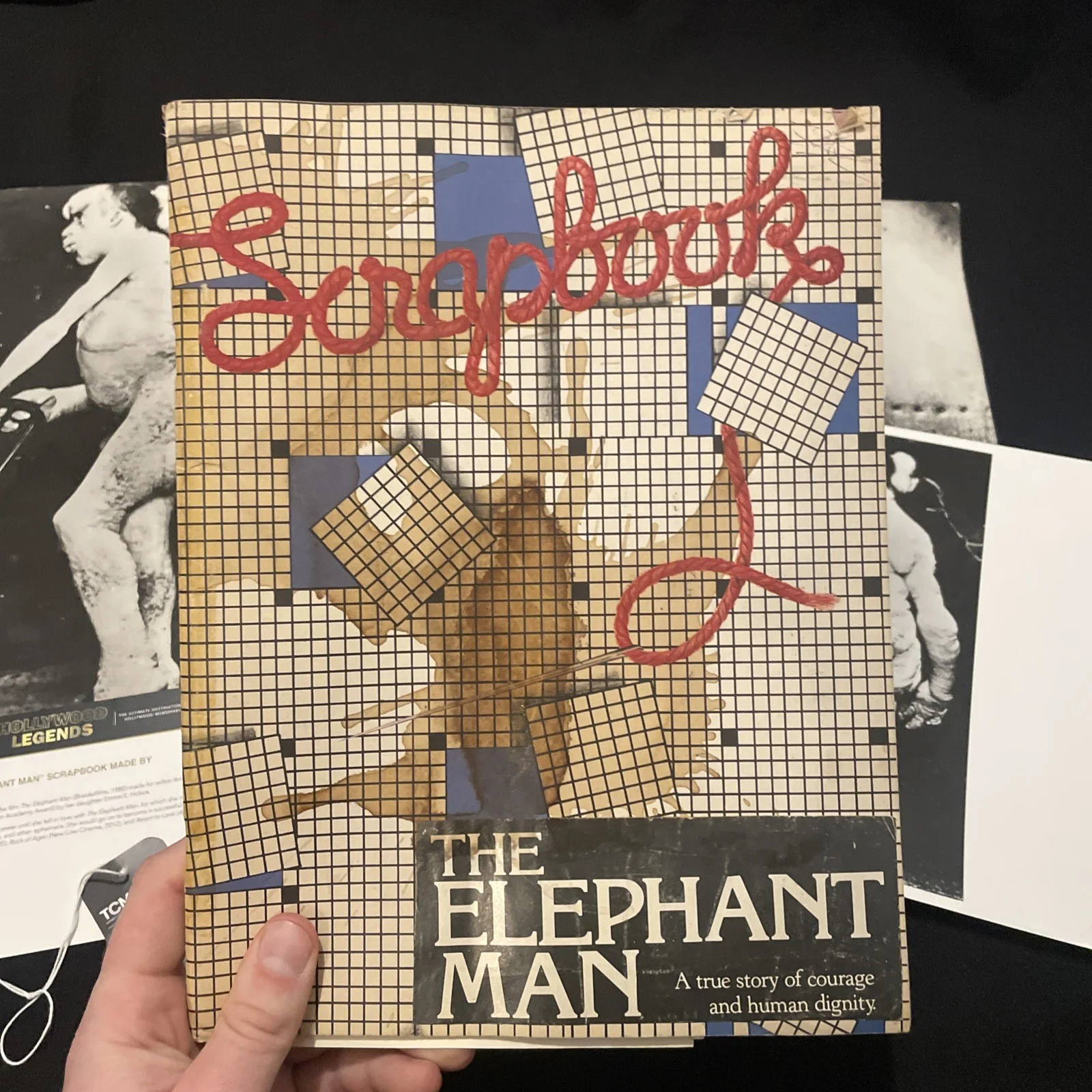 ORIGINAL The Elephant Man (1980) Scrapbook and Tucker’s Merrick Photos Film Prop, изображение 2