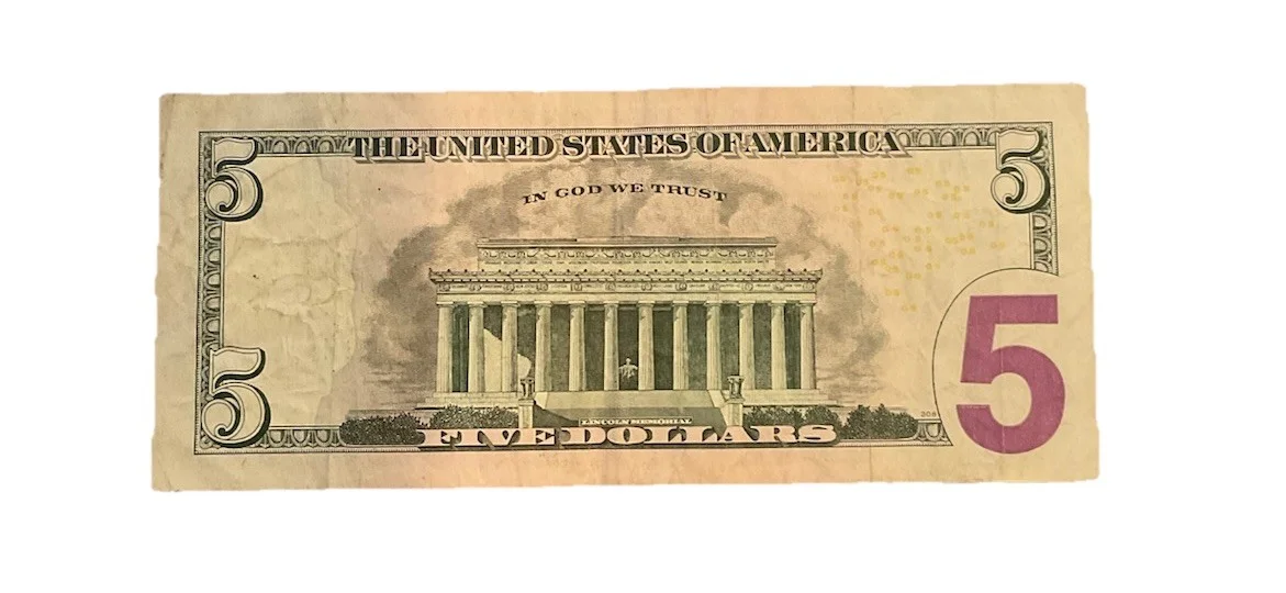 Lin Manuel Miranda Signed Hamilton / In The Heights Autographed Five Dollar Bill, image 2
