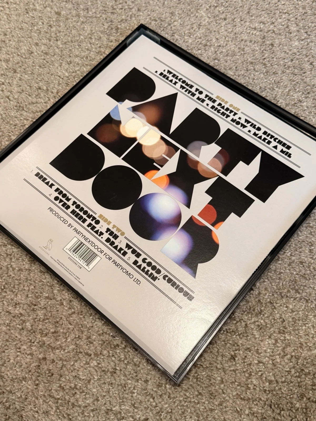 PartyNextDoor SIGNED Framed Vinyl - JSA Authenticated - RARE - First Pressing, image 2