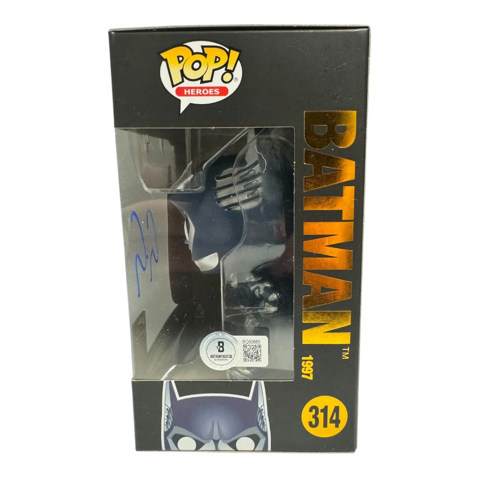 George Clooney — George Clooney Signed Autograph Batman & Robin Funko Pop 314 Beckett BAS Batman, image 2