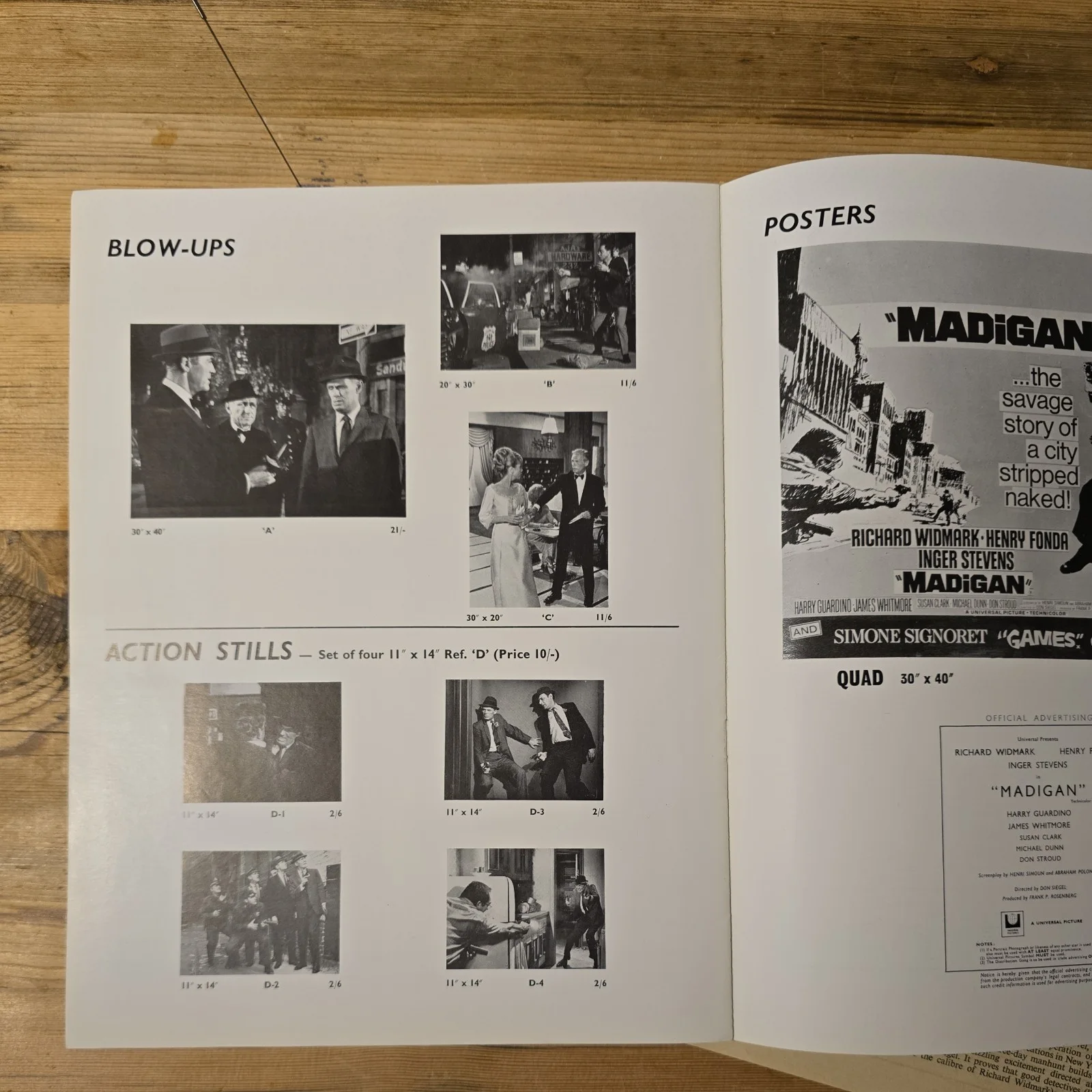 MADIGAN 1968 UK press publicity services book posters ads stills Richard Widmark, image 5