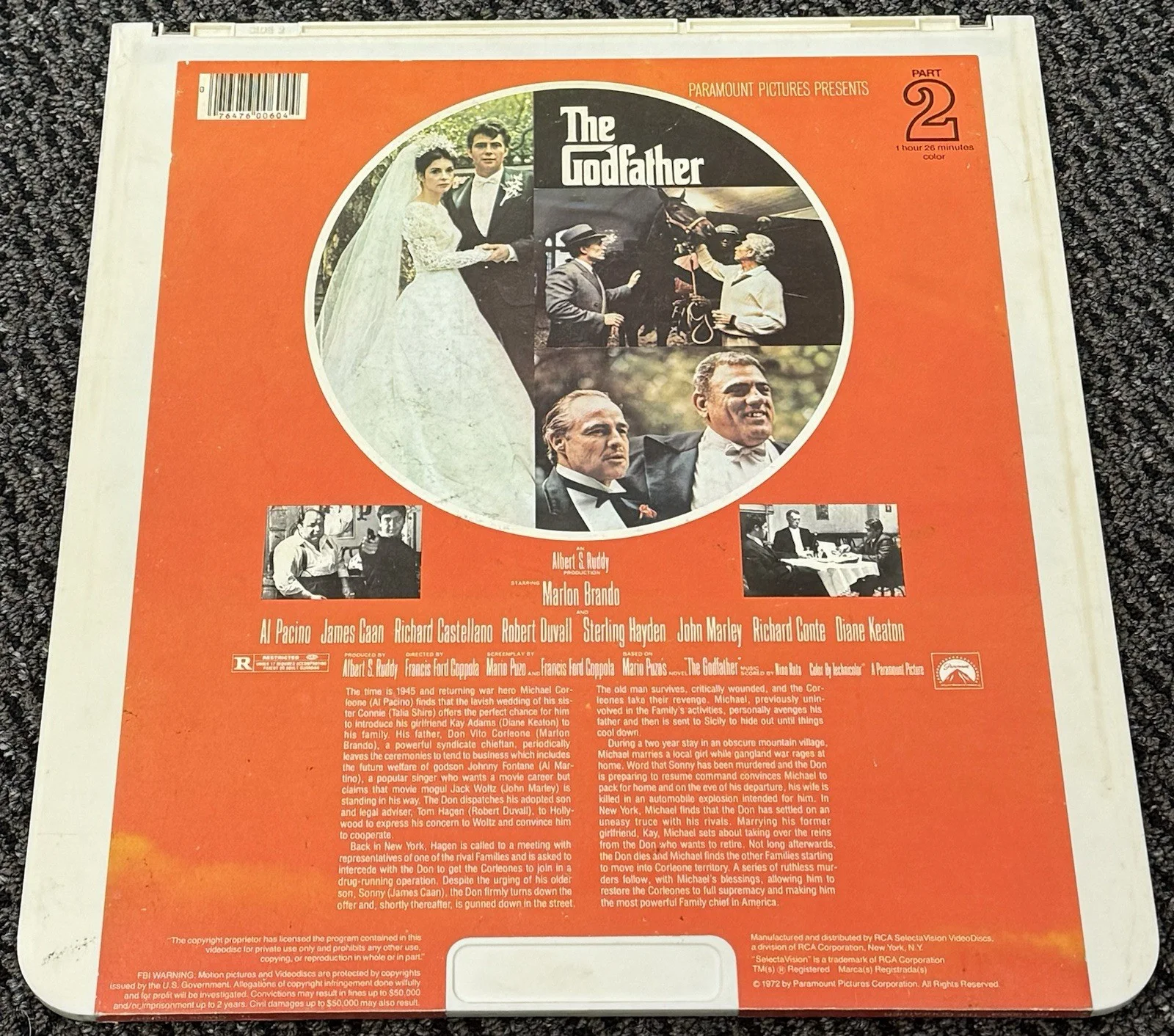 Al Pacino — Al Pacino Signed Autograph The Godfather SelectaVision Video Disc Beckett BAS, image 3