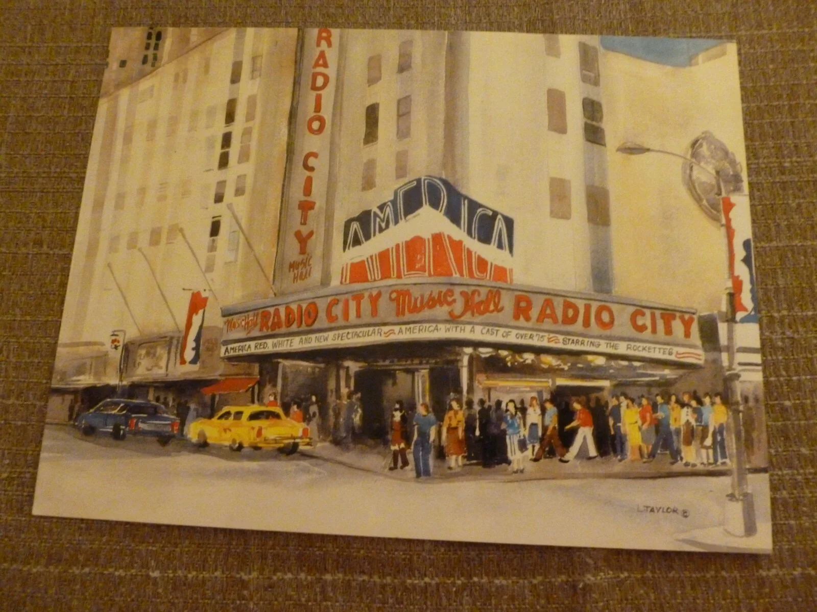 Sirajul Islam — Sirajul Islam Signed NYC Postcard David Letterman Ed Sullivan Theatre Neighbors, изображение 3