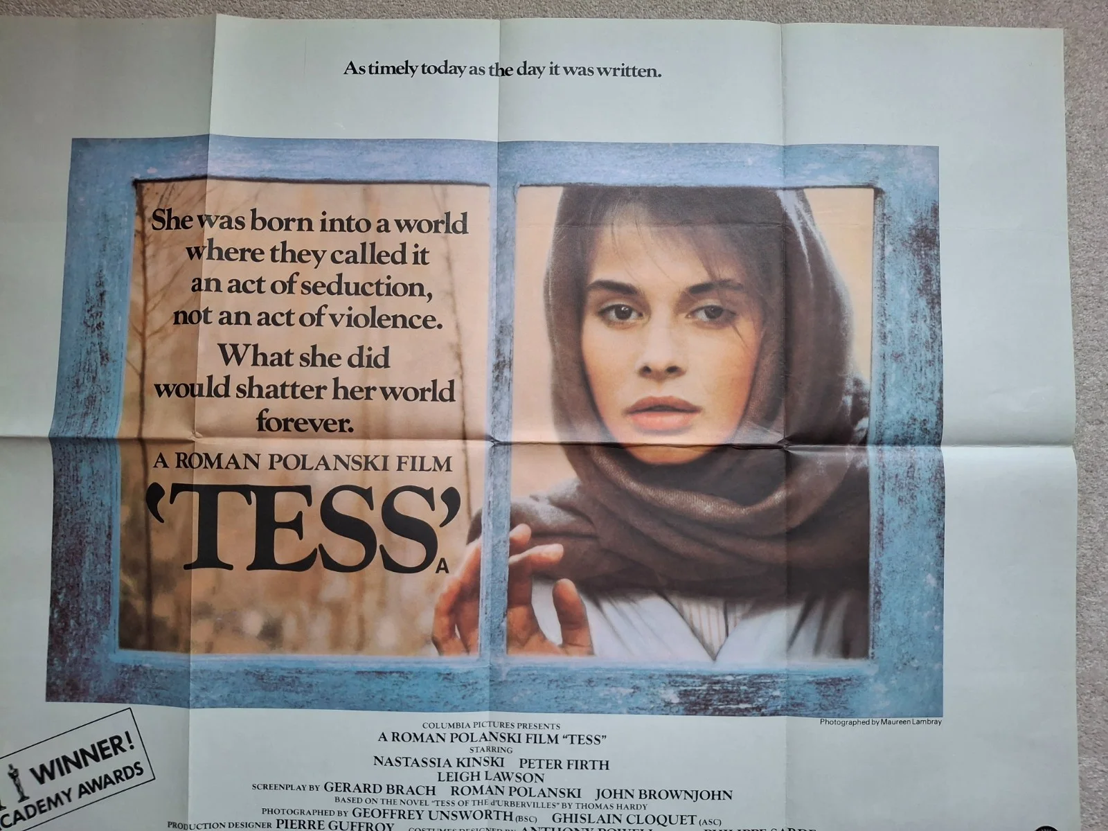 Tess Original Film Cinema Movie Quad Poster Nastassja Kinski, изображение 4