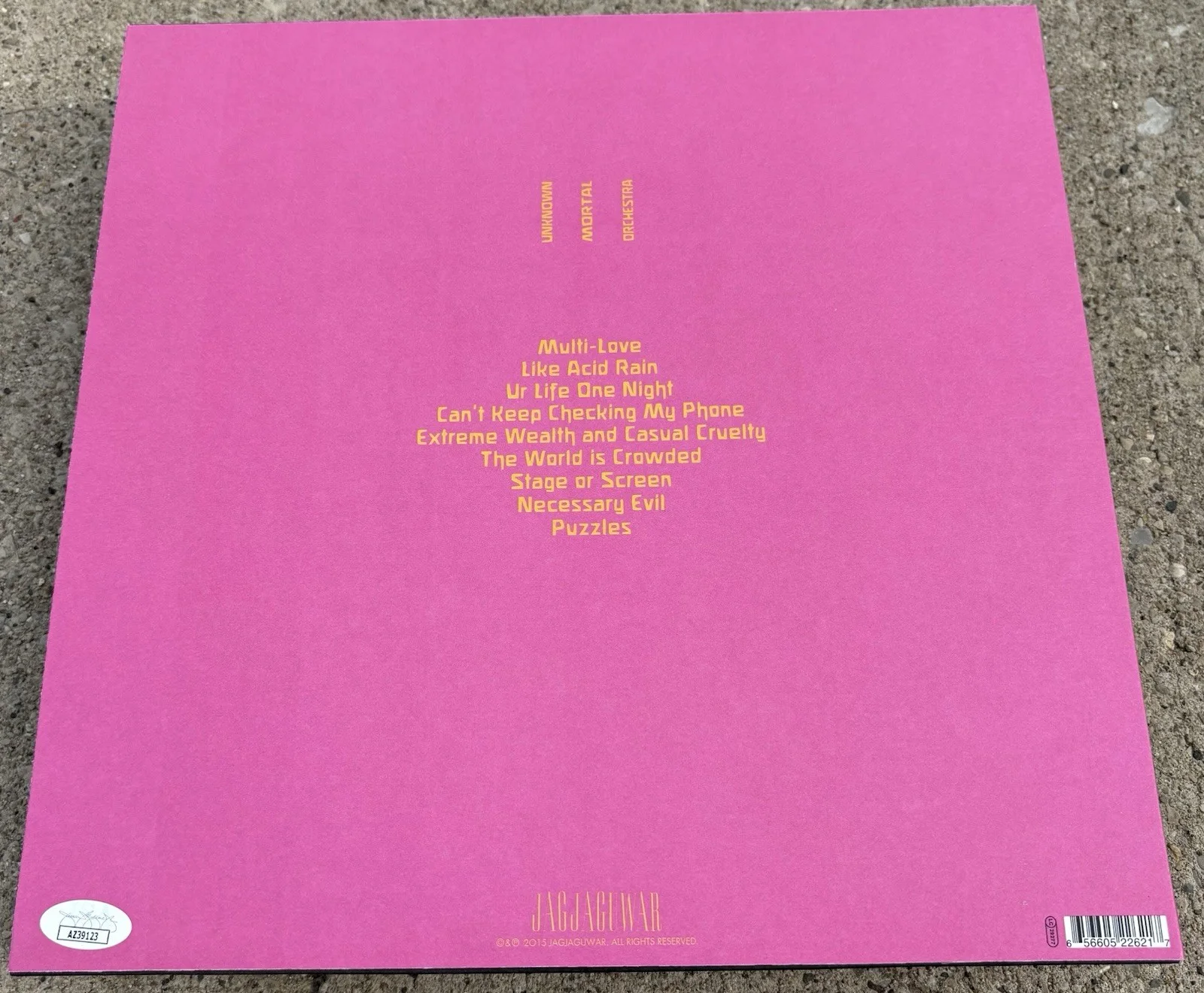 UNKNOWN MORTAL ORCHESTRA Band SIGNED Vinyl JSA COA Jagjaguwar, image 2