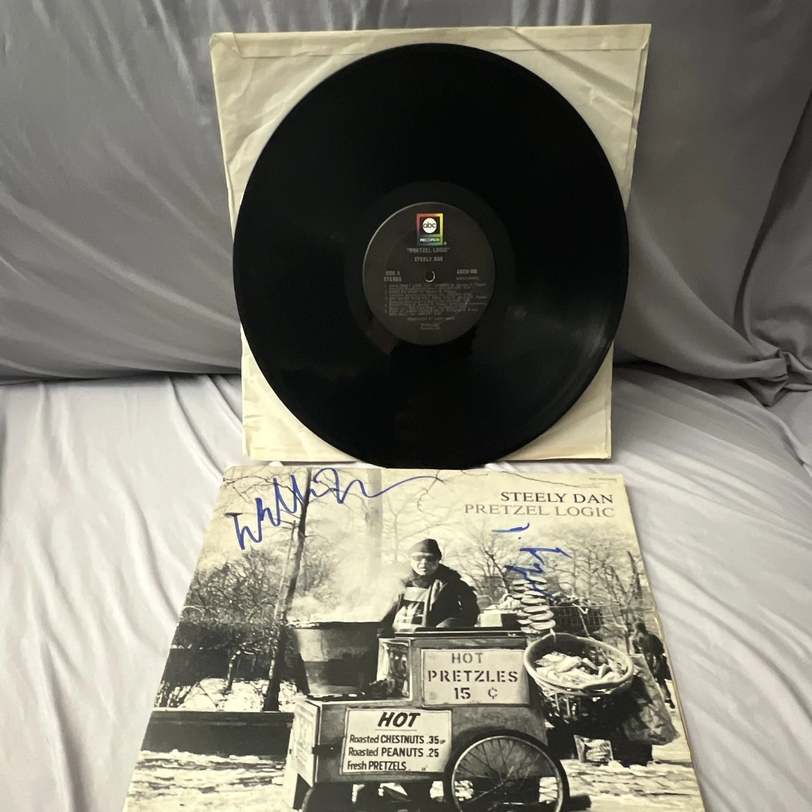 Framed Steely Dan Pretzel Logic Signed Autographed Vinyl LP Record Music, image 5