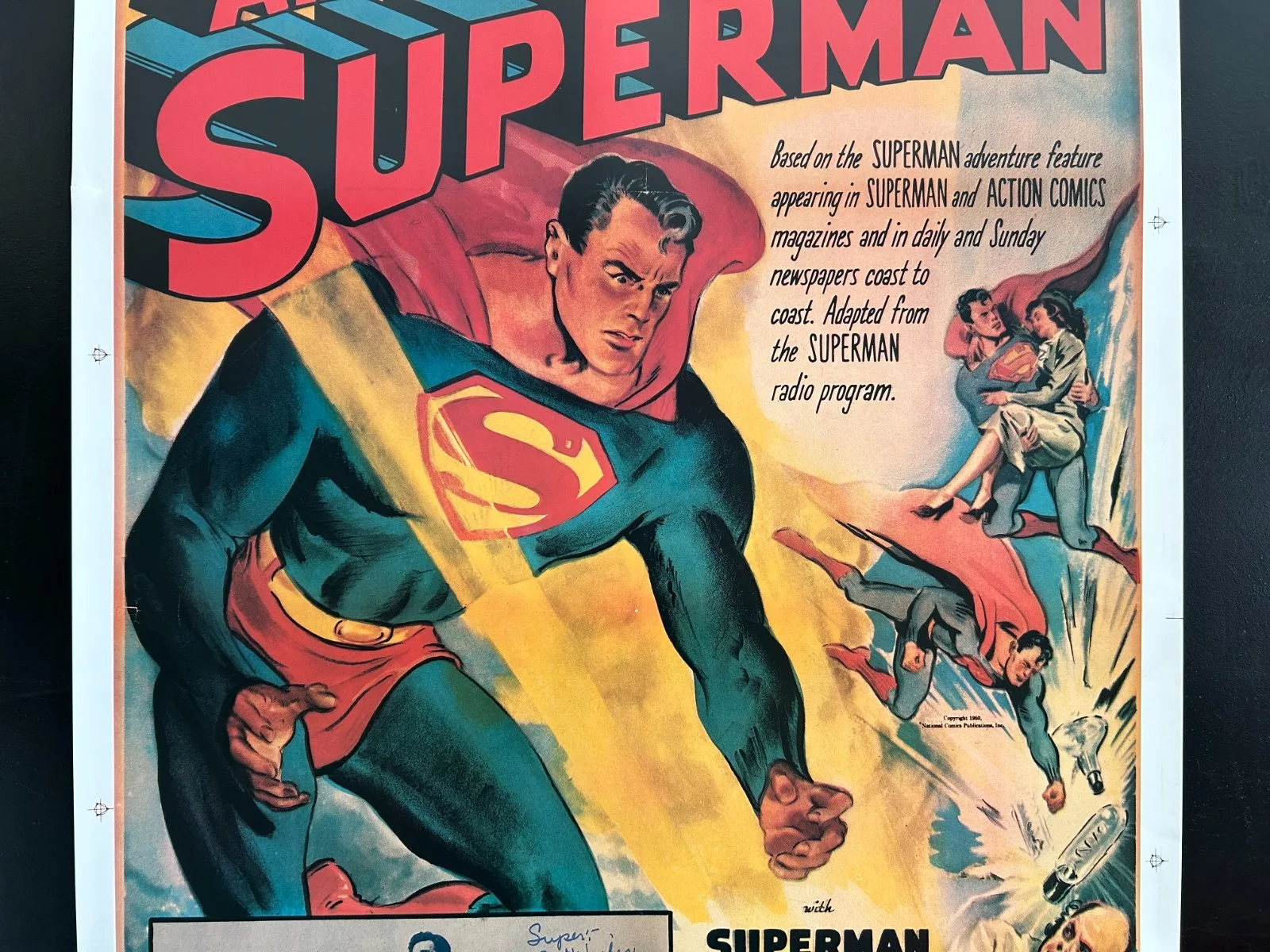 Kirk Alyn — SUPERMAN vs ATOM MAN Chapter 7 Rolled Movie Poster 27x41 Signed by Kirk Alyn, изображение 3