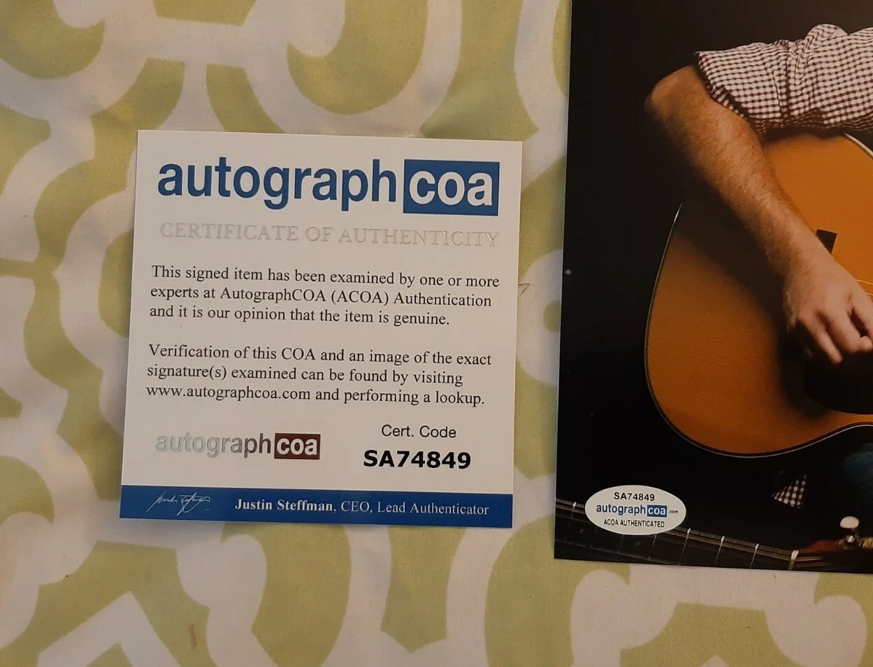 Vince Gill signed autographed 8x10 photo ACOA COA #SA74849 Eagles, изображение 3