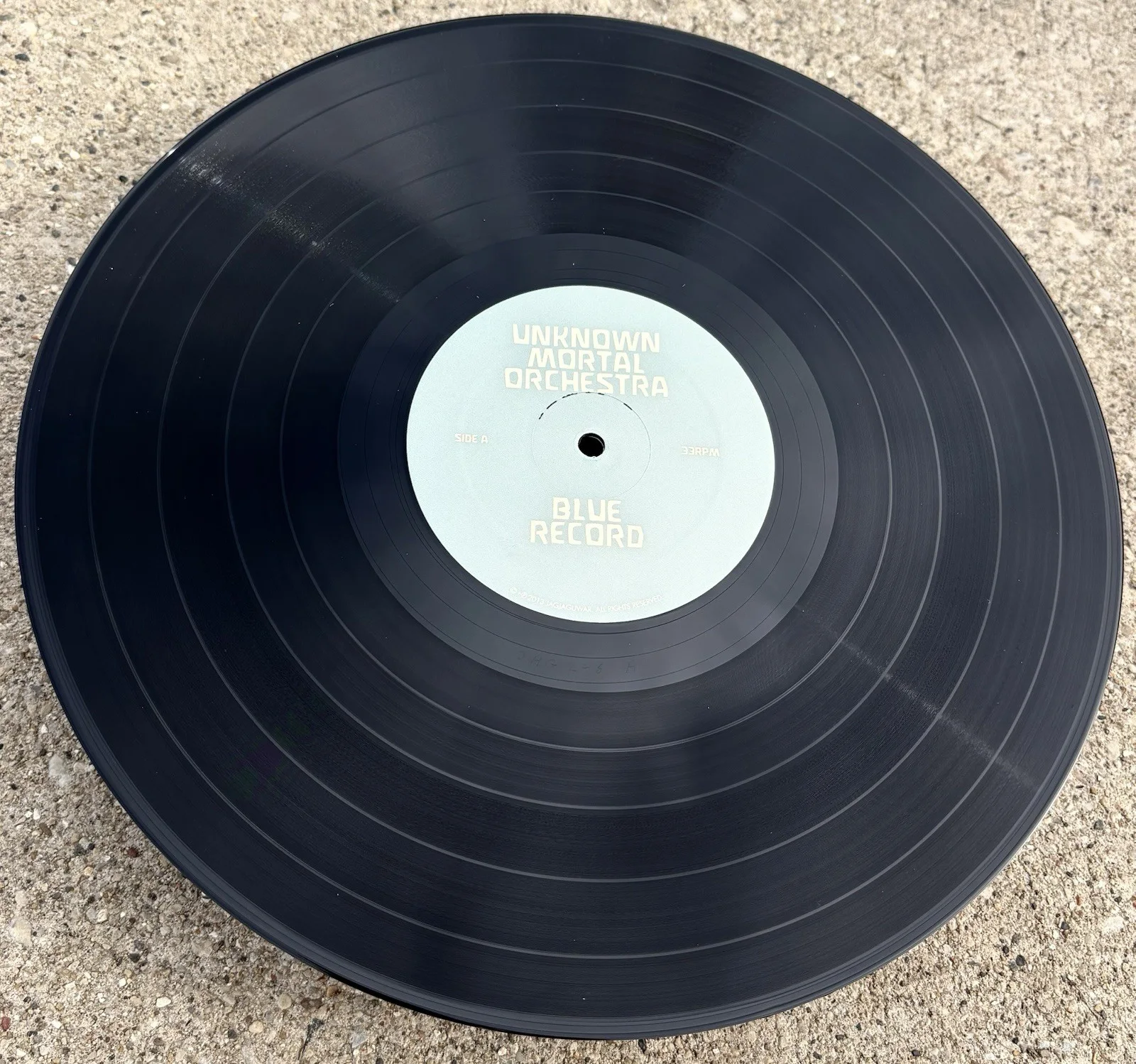 UNKNOWN MORTAL ORCHESTRA Band SIGNED Vinyl JSA COA Blue Record, image 4