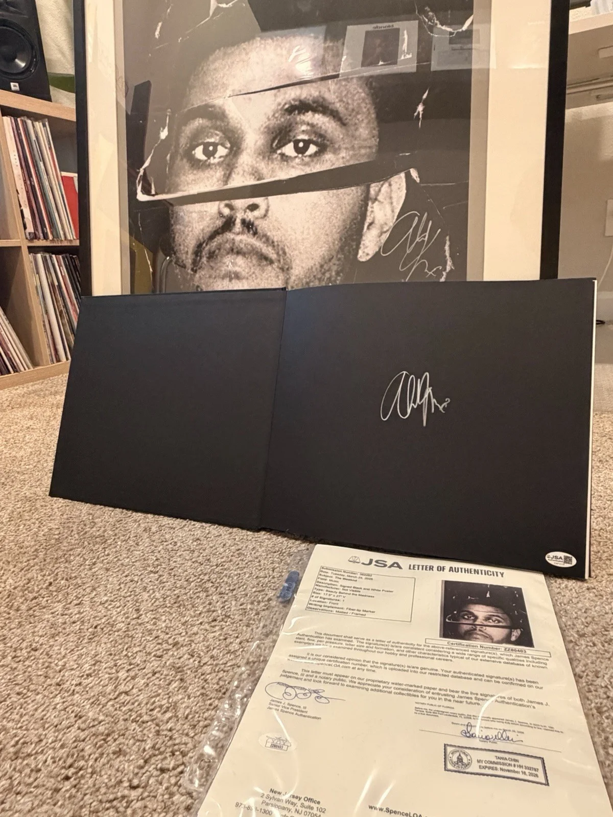 The Weeknd — The Weeknd SIGNED Hardcover Photo Book & Poster limited to 500 - RARE - JSA LOA, изображение 5