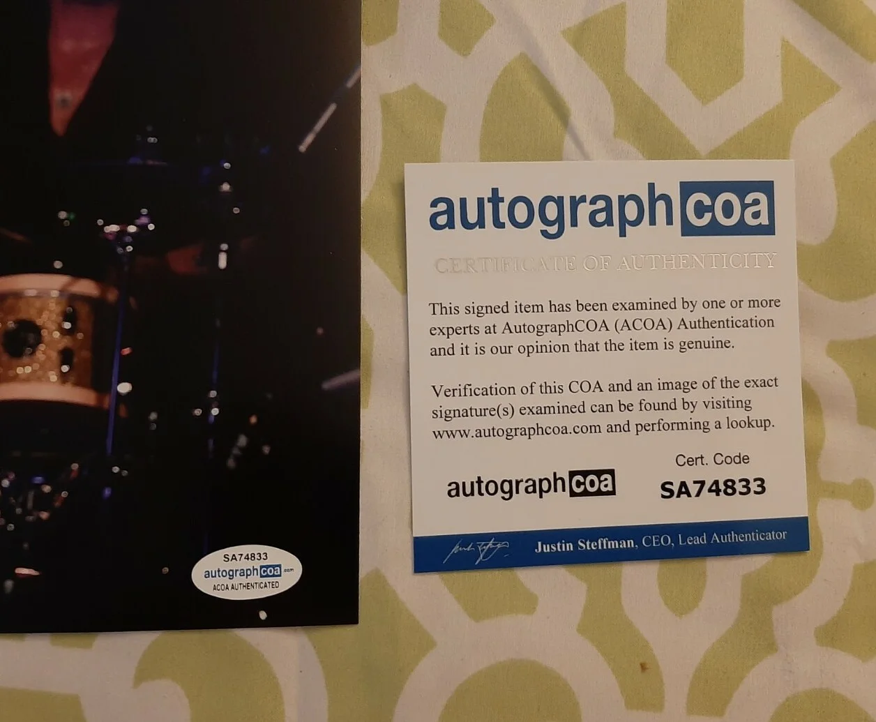 Jesse Hughes Eagles of Death Metal signed autographed 8x10 photo ACOA COA, изображение 3
