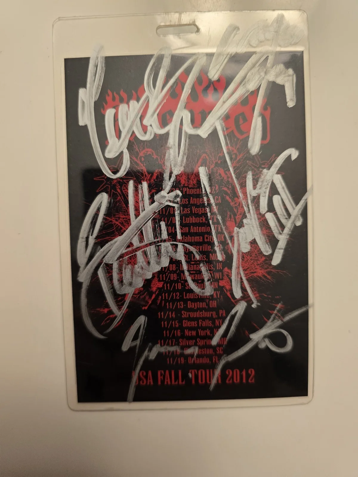 Hatebreed Signed Tour Laminate, image 2