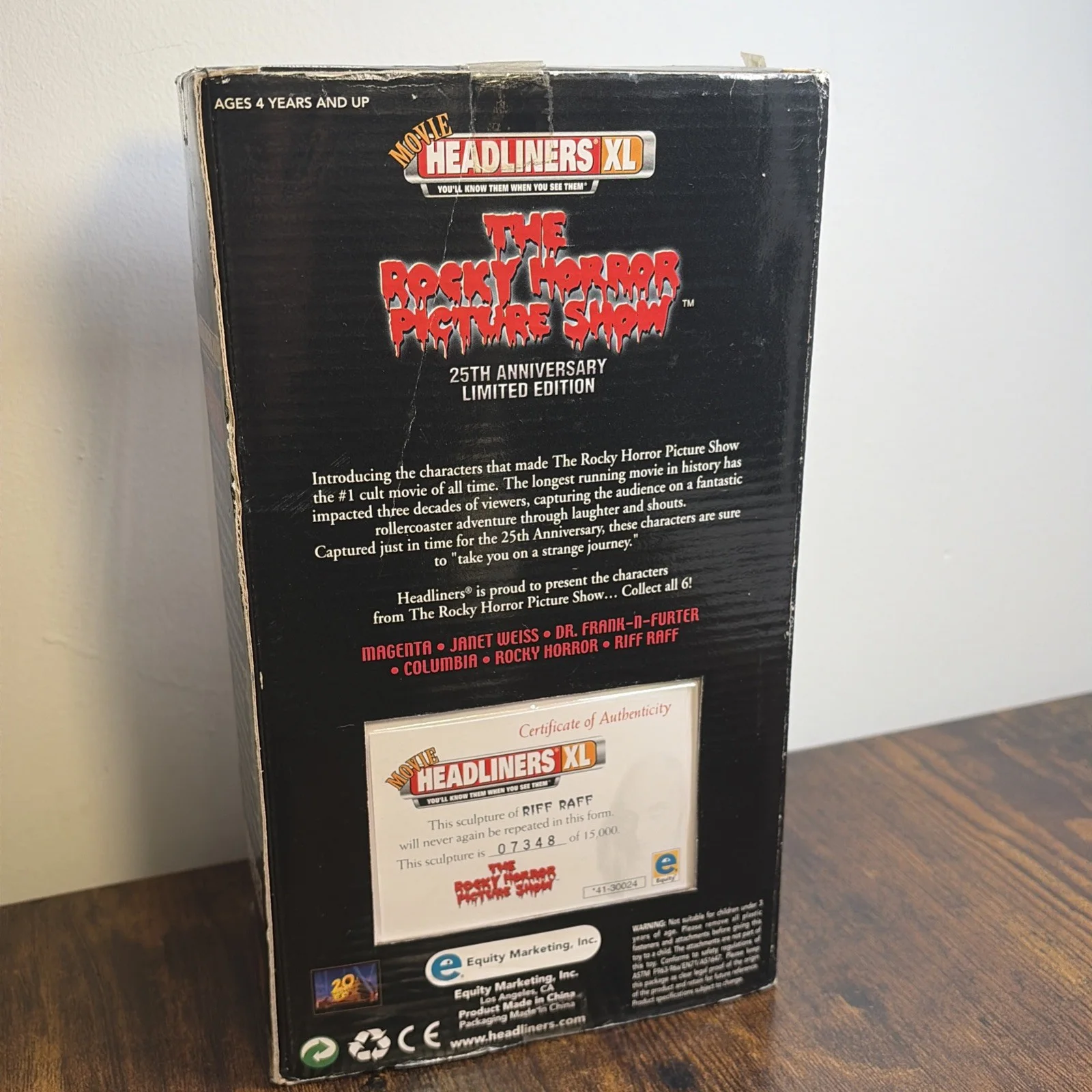 The Rocky Horror Picture Show RIFF RAFF Movie Headliners XL Figurines X4, изображение 3