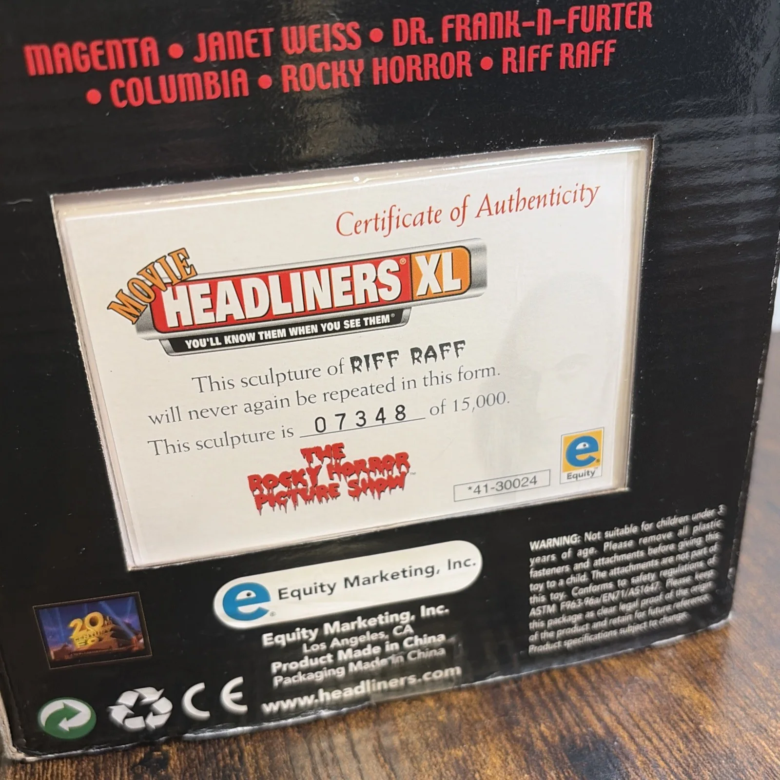 The Rocky Horror Picture Show RIFF RAFF Movie Headliners XL Figurines X4, изображение 4
