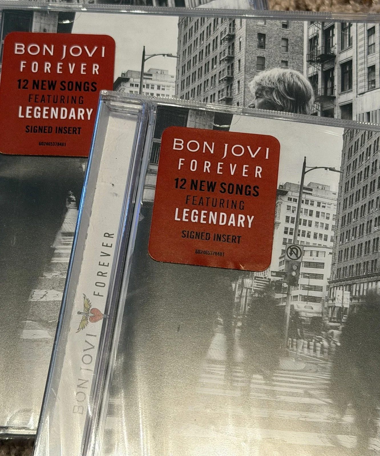 ✨ LOTE SELLADO de 4 álbumes CD Jon Bon Jovi Forever 2024 inserto firmado NUEVO ✨, изображение 2