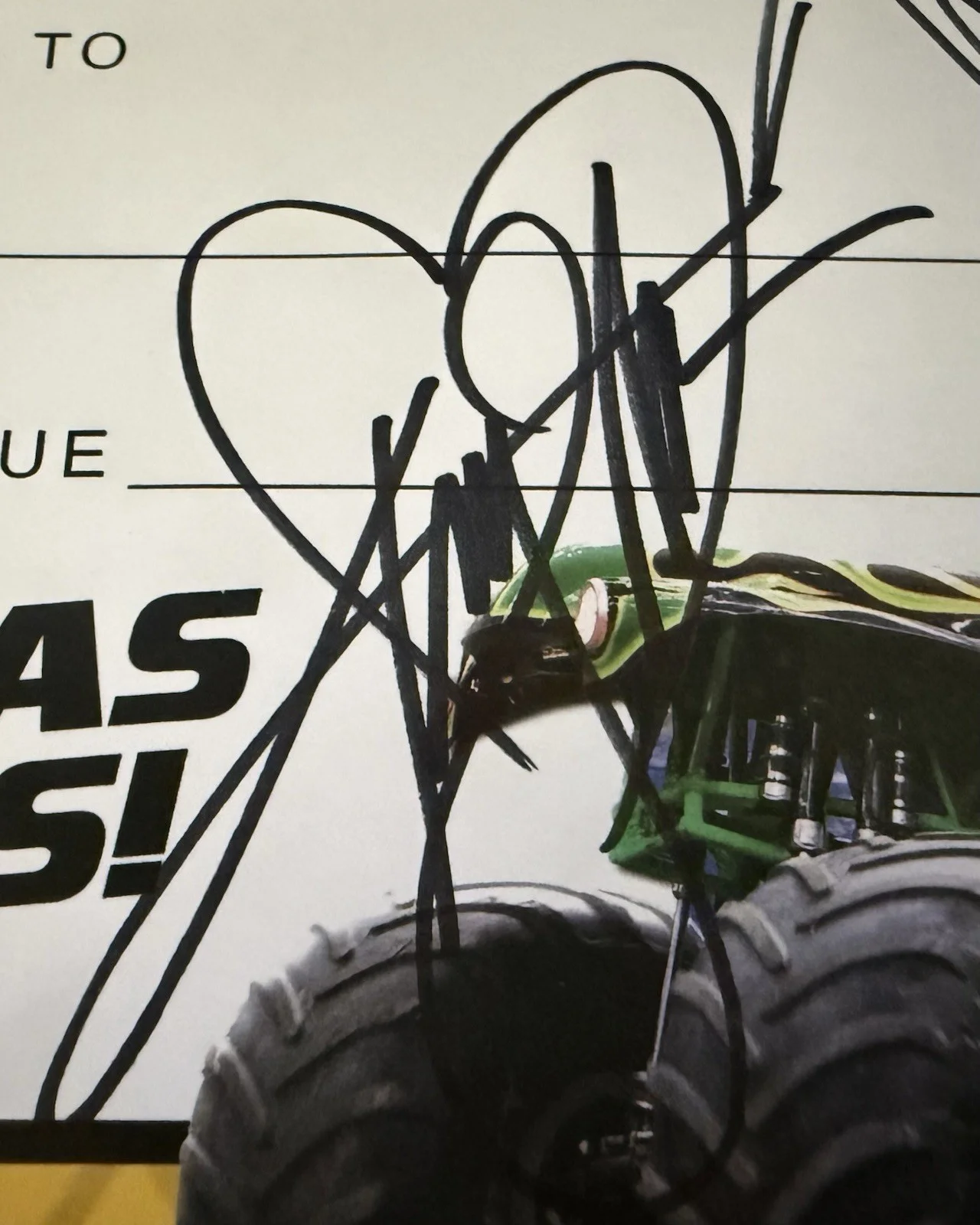 Monster Jam Signed Certificate My First Monster Jam 7 Autographs 2024, image 2