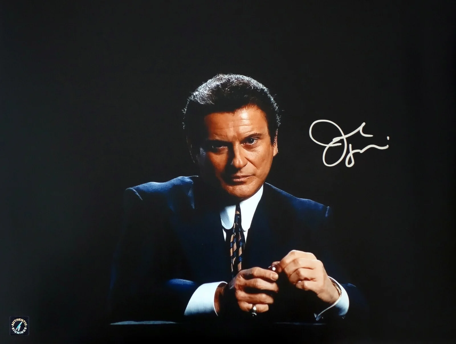 Joe Pesci — Joe Pesci w/ Dice Autographed CASINO 16x20 Studio Photo ASI Proof