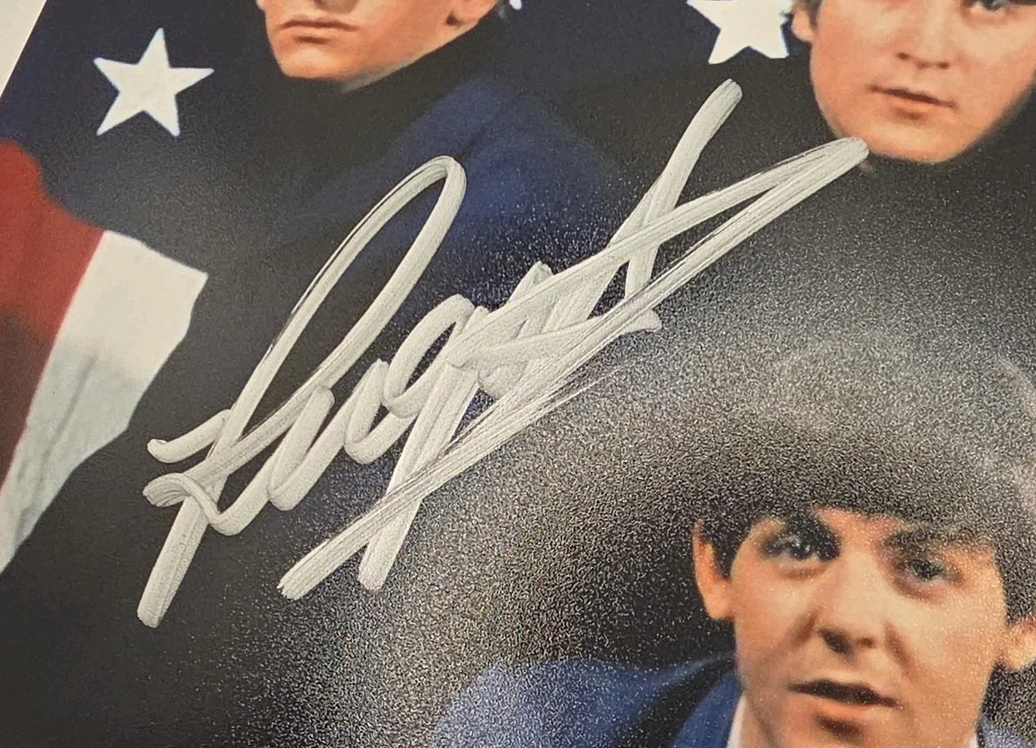 Ringo Starr Paul McCartney Autographed Music Photograph 8x10 Original VS Auth, изображение 3