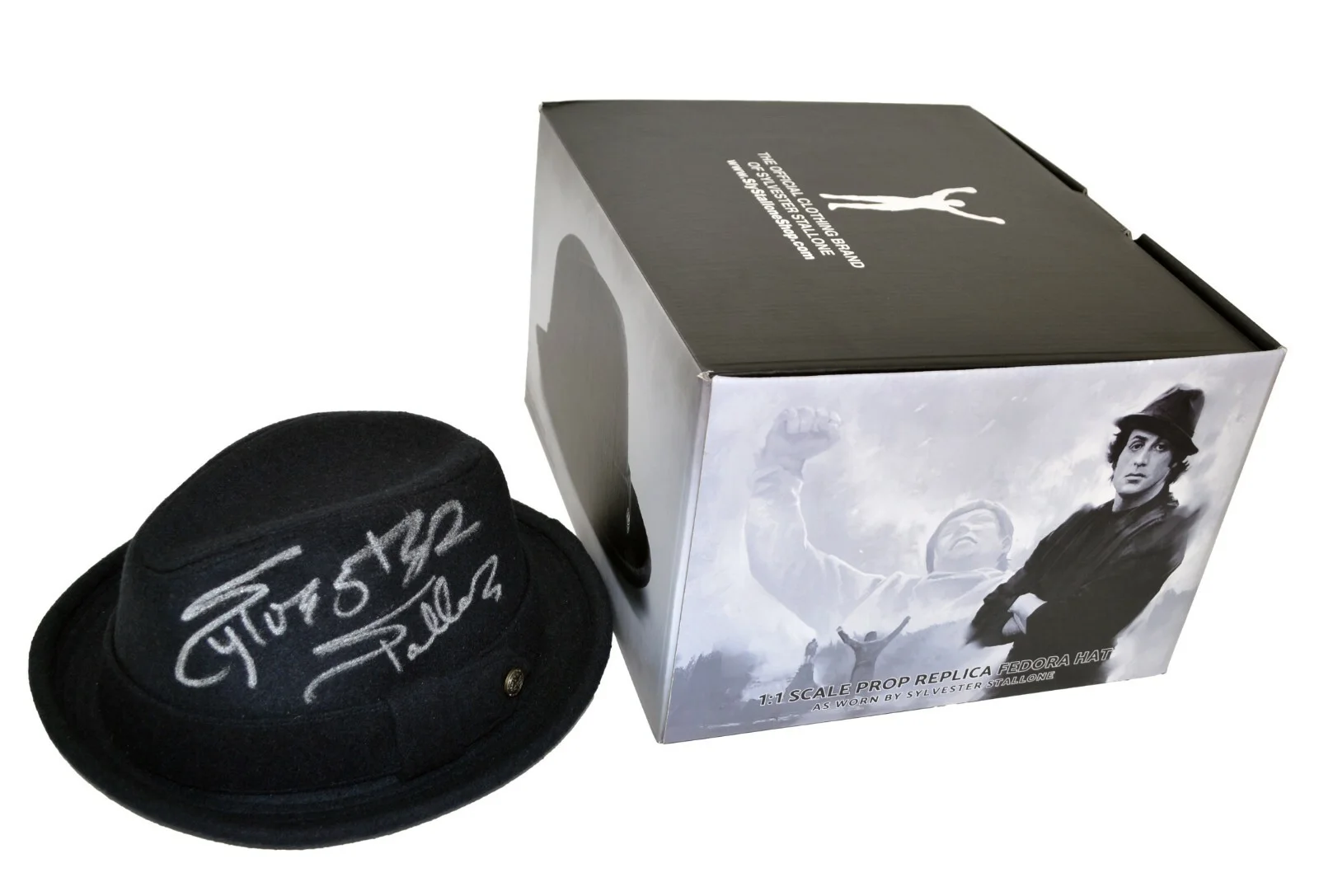 Sylvester Stallone — Sylvester Stallone Rocky Balboa Autographed Fedora Hat ASI Proof, image 4