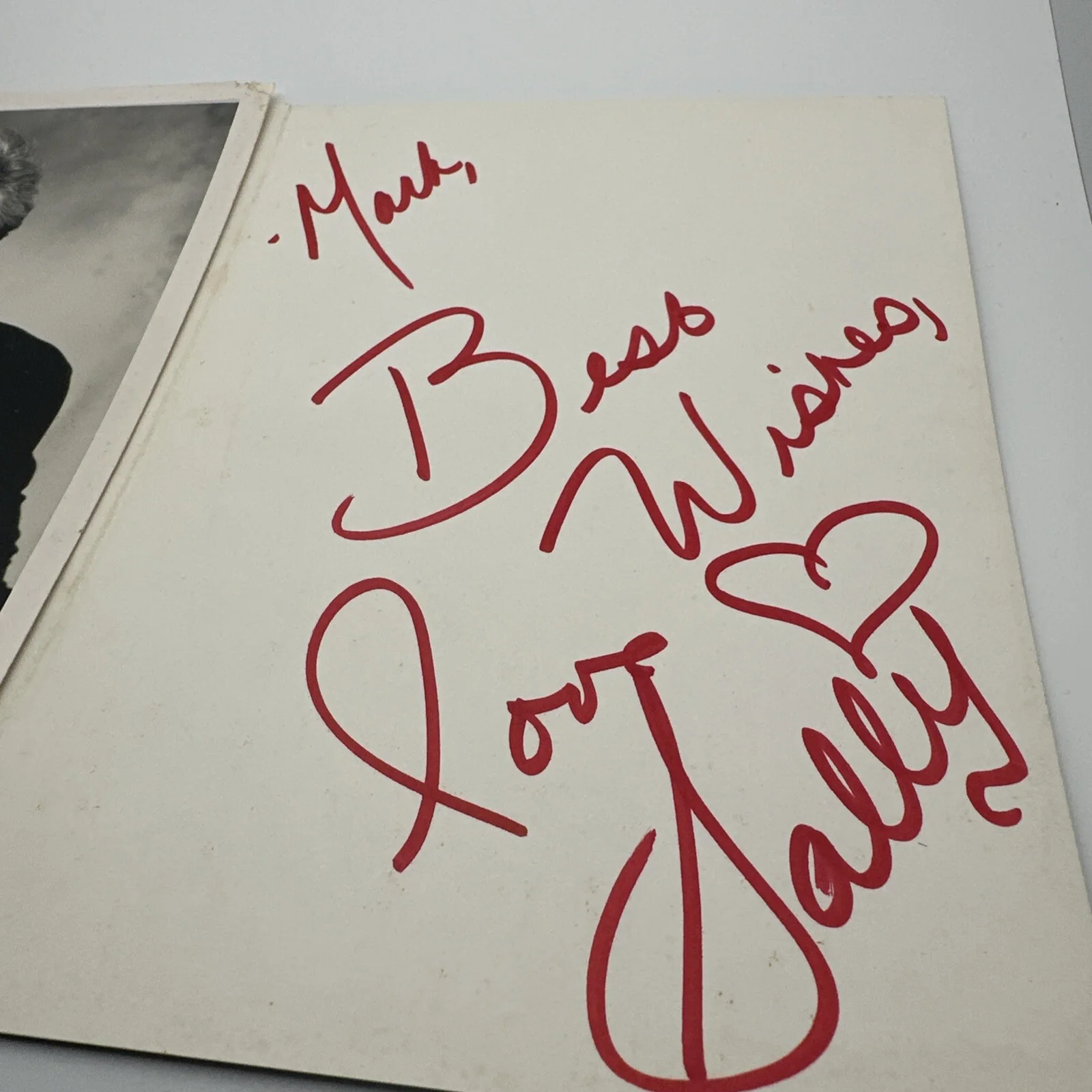 SALLY JESSIE RAPHAEL ORIGINAL HAND SIGNED AUTOGRAPH PHOTO PHOTOGRAPH Personal, image 2