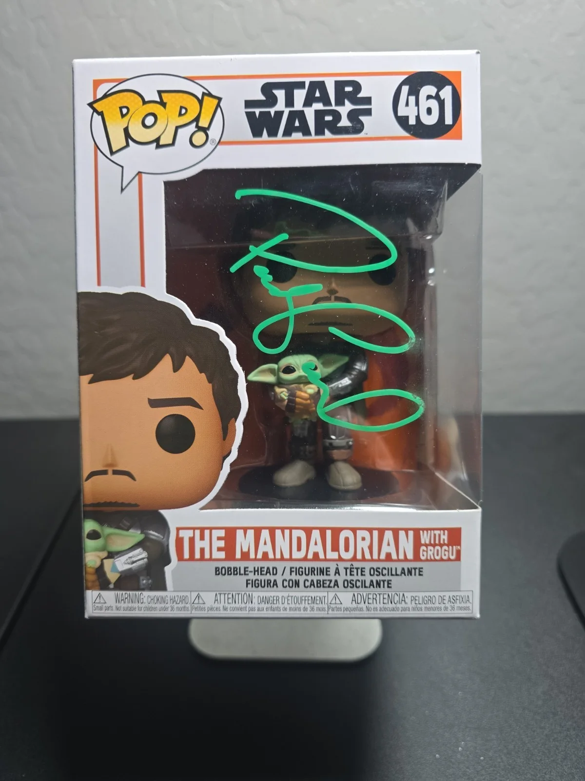 Pedro Pascal — Pedro Pascal Signed Funko Pop #461 The Mandalorian Star Wars SWAU Certified Auto