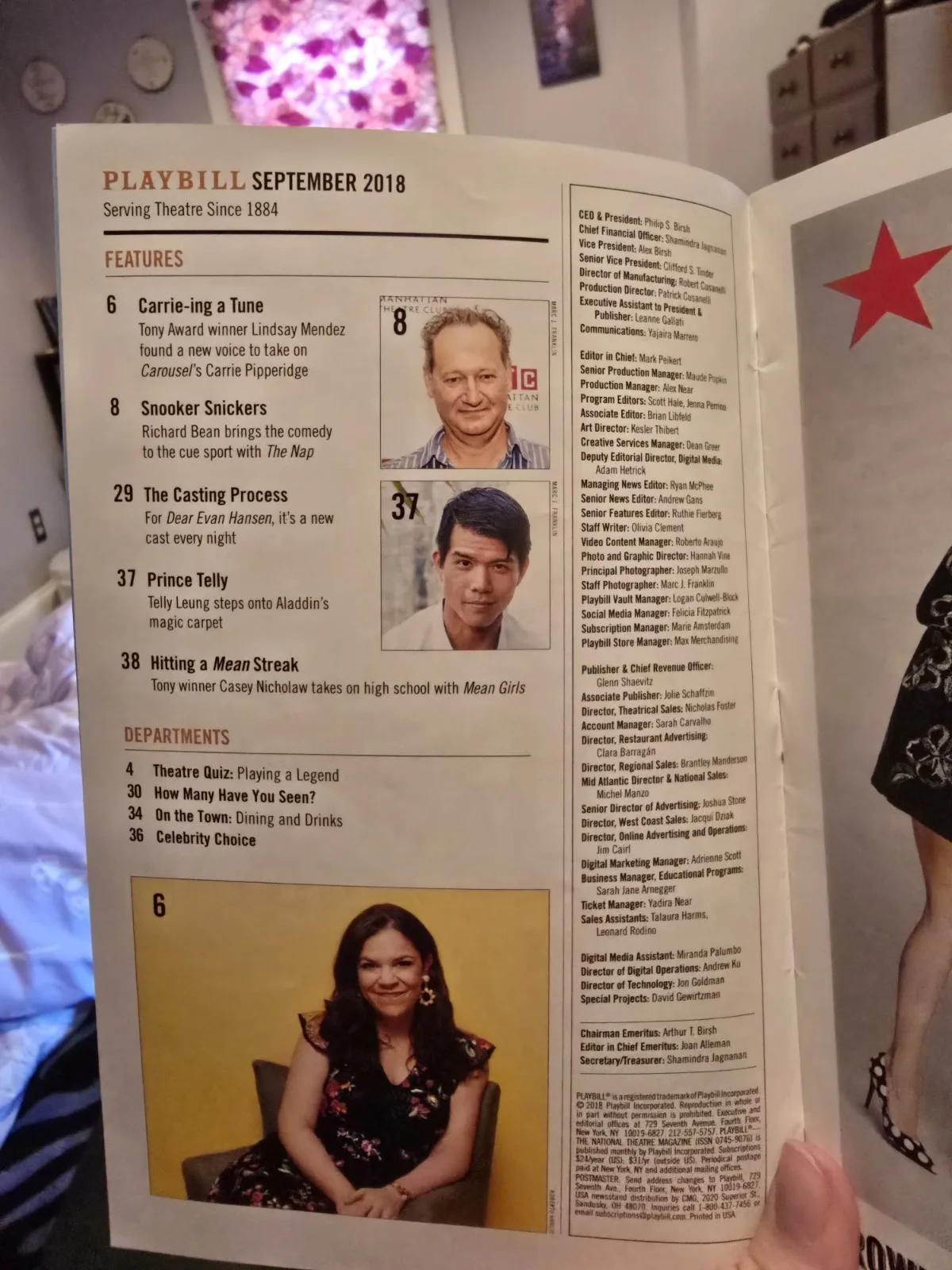Ethan Slater, Gavin Lee, Brian Ray Norris, Christina Sajous, Danny — SpongeBob SquarePants Broadway Playbill Closing Cast Signed September 2018, image 2
