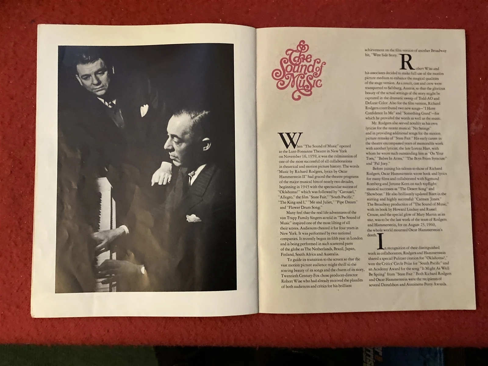 THE SOUND OF MUSIC ORIGINAL VINTAGE CINEMA PROGRAMME FROM 1965 LOVELY EXAMPLE, изображение 4
