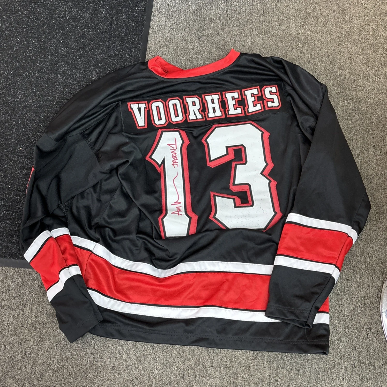 Ari Lehman — Ari Lehman Signed Original Jason Voorhees Hockey Jersey Friday The 13th, изображение 5