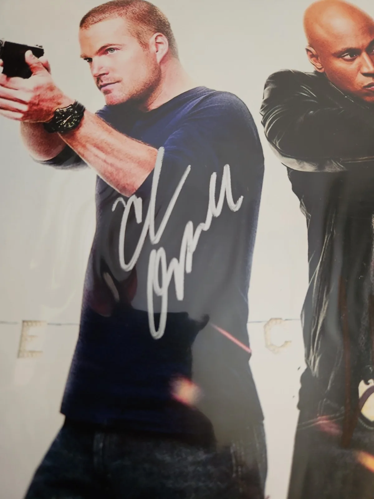 NCIS Los Angeles Autograph 8x10 LL Cool J & Chris O'Donnell Photo, изображение 2