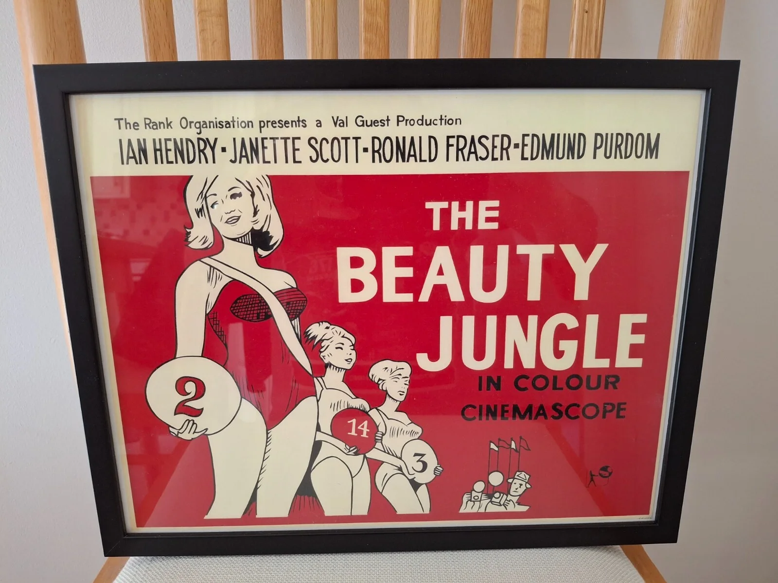 The Beauty Jungle Framed Reproduction Film Cinema Movie Poster Ian Hendry, изображение 2