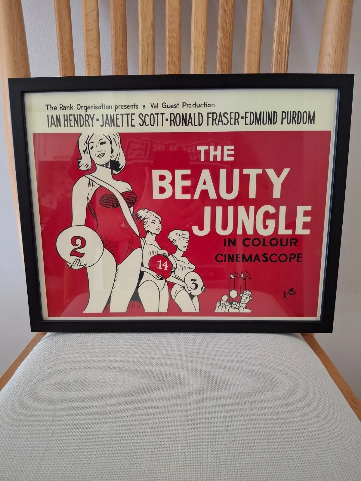 The Beauty Jungle Framed Reproduction Film Cinema Movie Poster Ian Hendry, изображение 3
