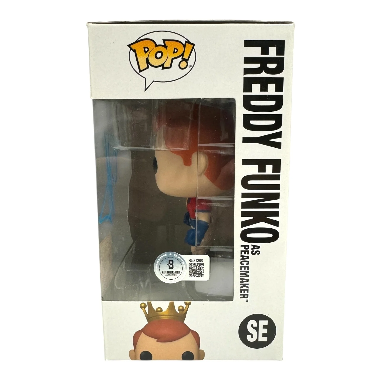 JOHN CENA — JOHN CENA SIGNED AUTOGRAPH RARE FREDDY FUNKO POP BECKETT BAS PEACEMAKER WWE, изображение 2