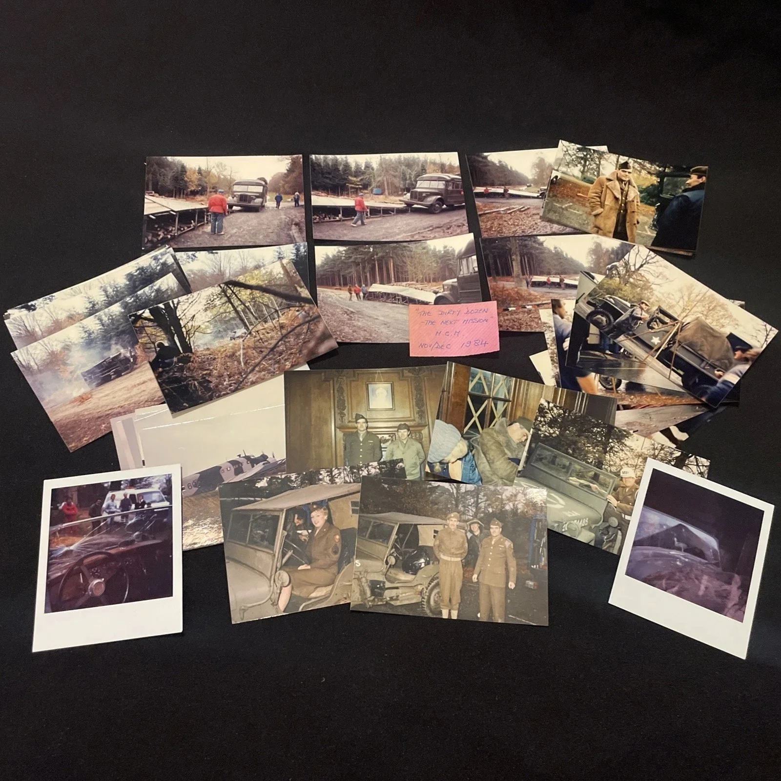 ORIGINAL Dirty Dozen Next Mission (1985) Behind Scenes Photos Borgnine Film Prop, изображение 4