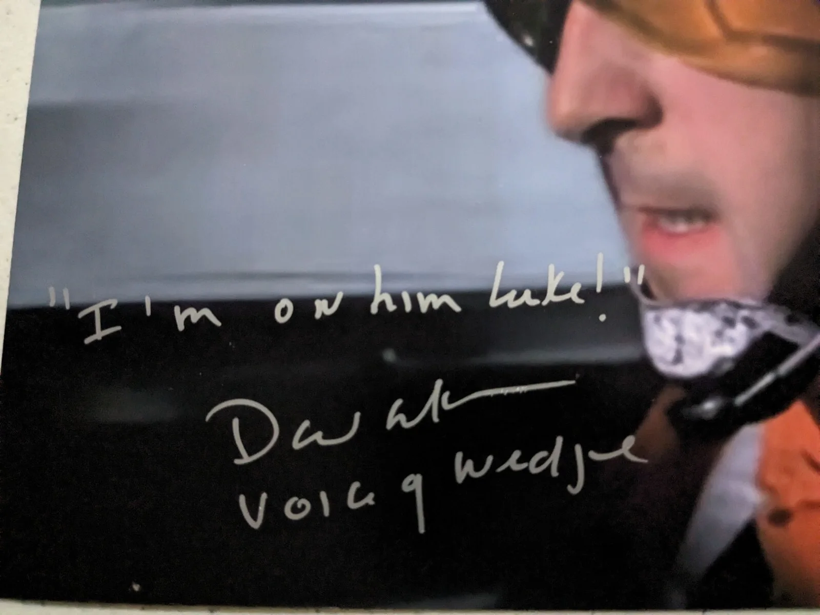 Chris Parsons — DAVID ANKRUM signed 8x10 PHOTO Voice of Wedge Star Wars Autograph JSA COA A, изображение 2
