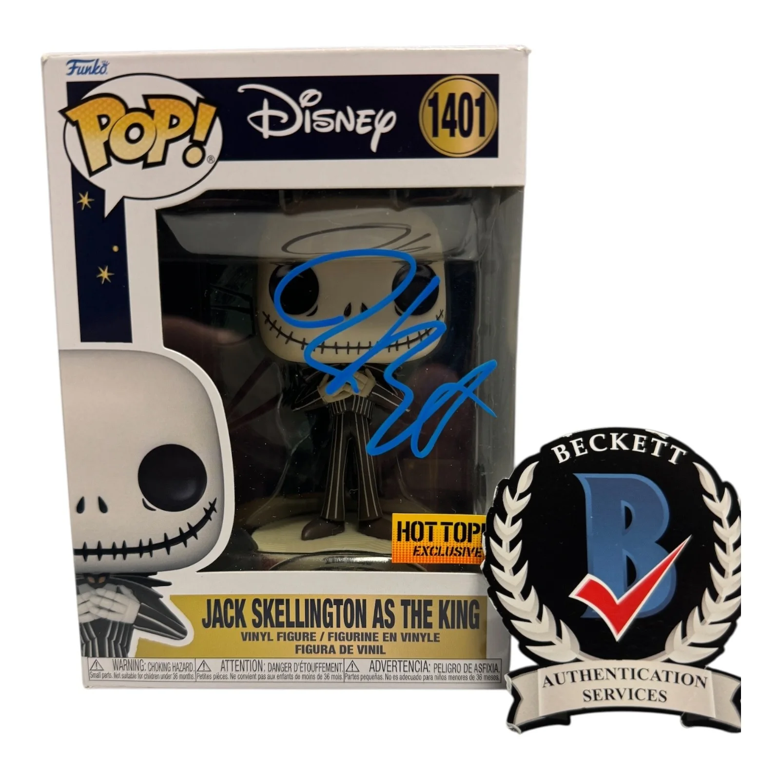 Tim Burton — Tim Burton Signed Auto The Nightmare Before Christmas Funko Pop 1401 Beckett BAS