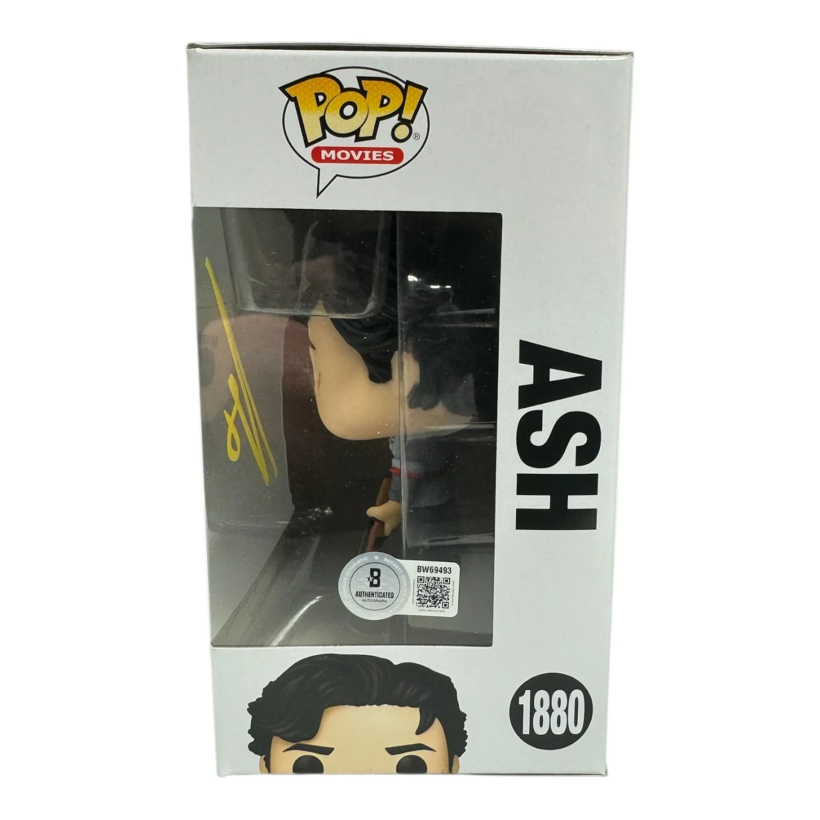 BRUCE CAMPBELL — BRUCE CAMPBELL SIGNED AUTOGRAPH FUNKO POP 1880 ARMY OF DARKNESS BECKETT ASH, изображение 2