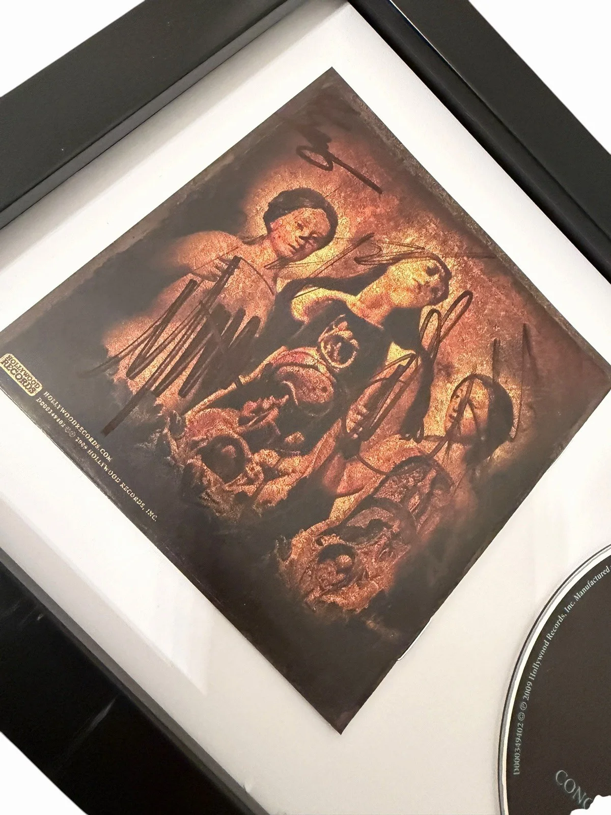 ATREYU SIGNED AUTOGRAPH x5 CONGREGTAION OF DAMNED FRAMED CD ALEX VARKATZAS +4, изображение 5