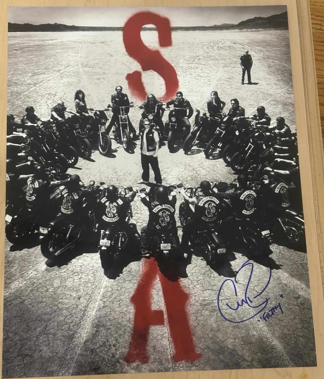 Christopher Douglas Reed Signed 11x14 Sons of Anarchy Cast Photo Autograph SOA, изображение 4