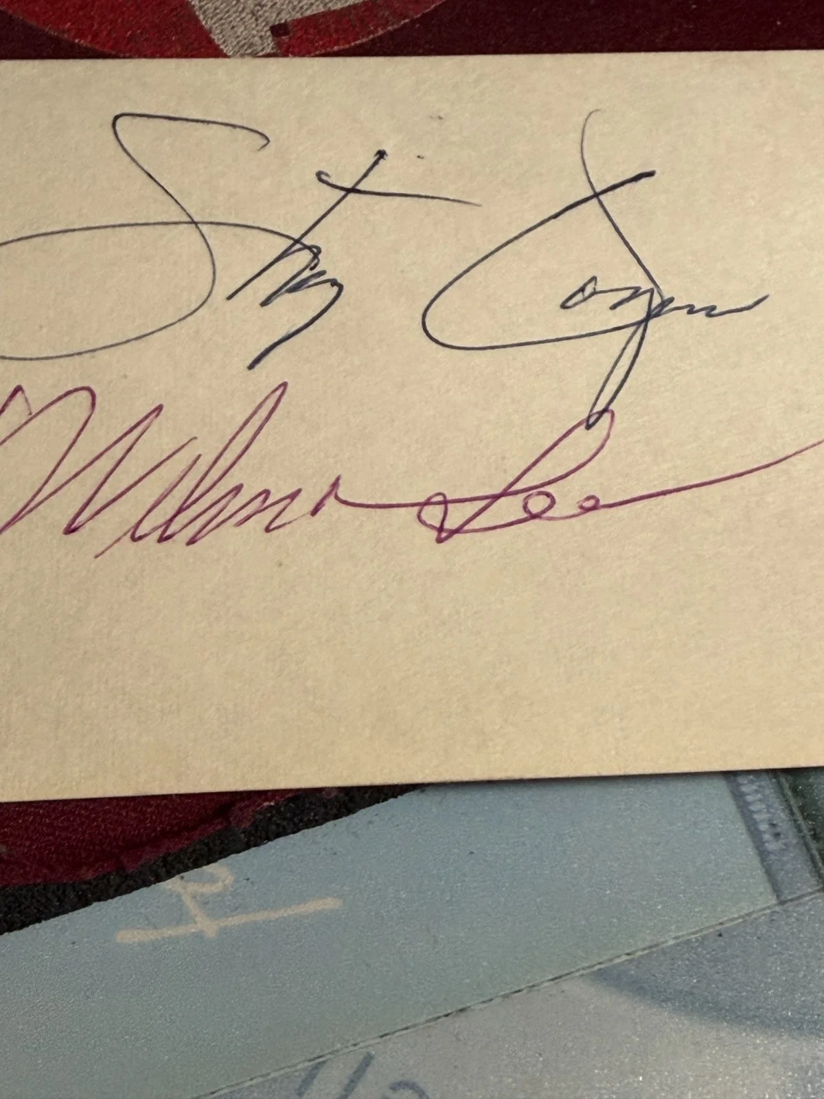 VINTAGE WILMA LEE & STONEY COOPER AUTOGRAPHS, изображение 2