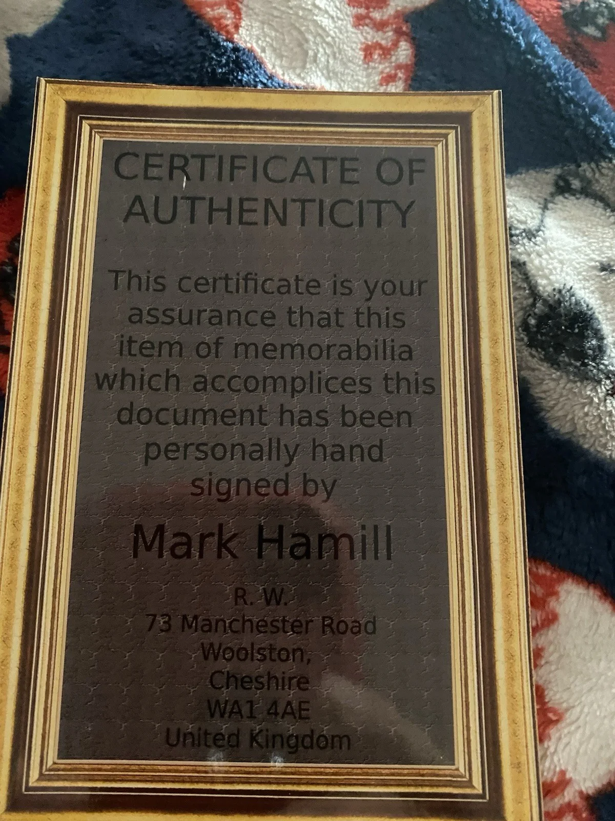 mark hamill signed with COA, изображение 4