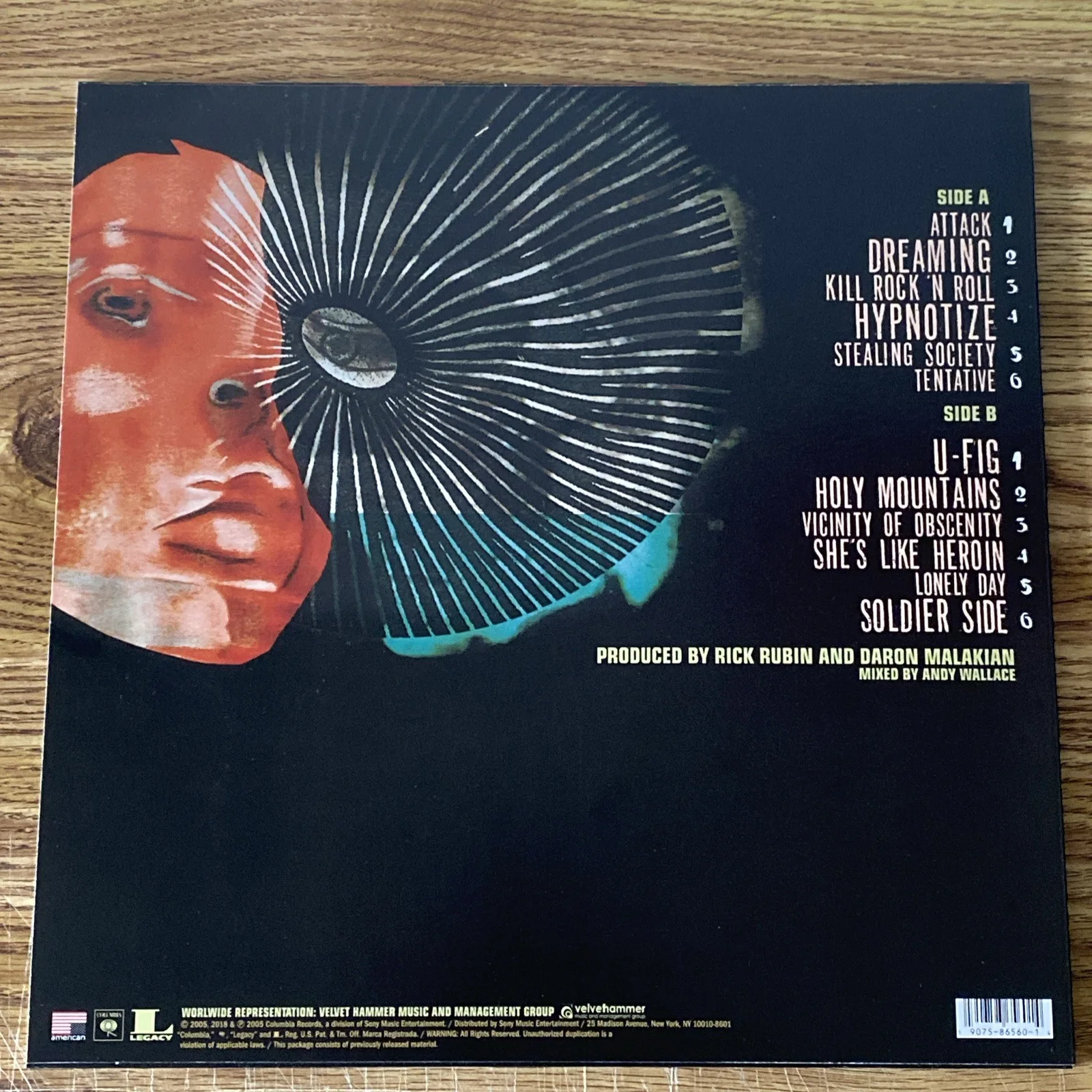 Daron Malakian Autographed ‘Hypnotize’ Vinyl Album System Of A Down, изображение 3