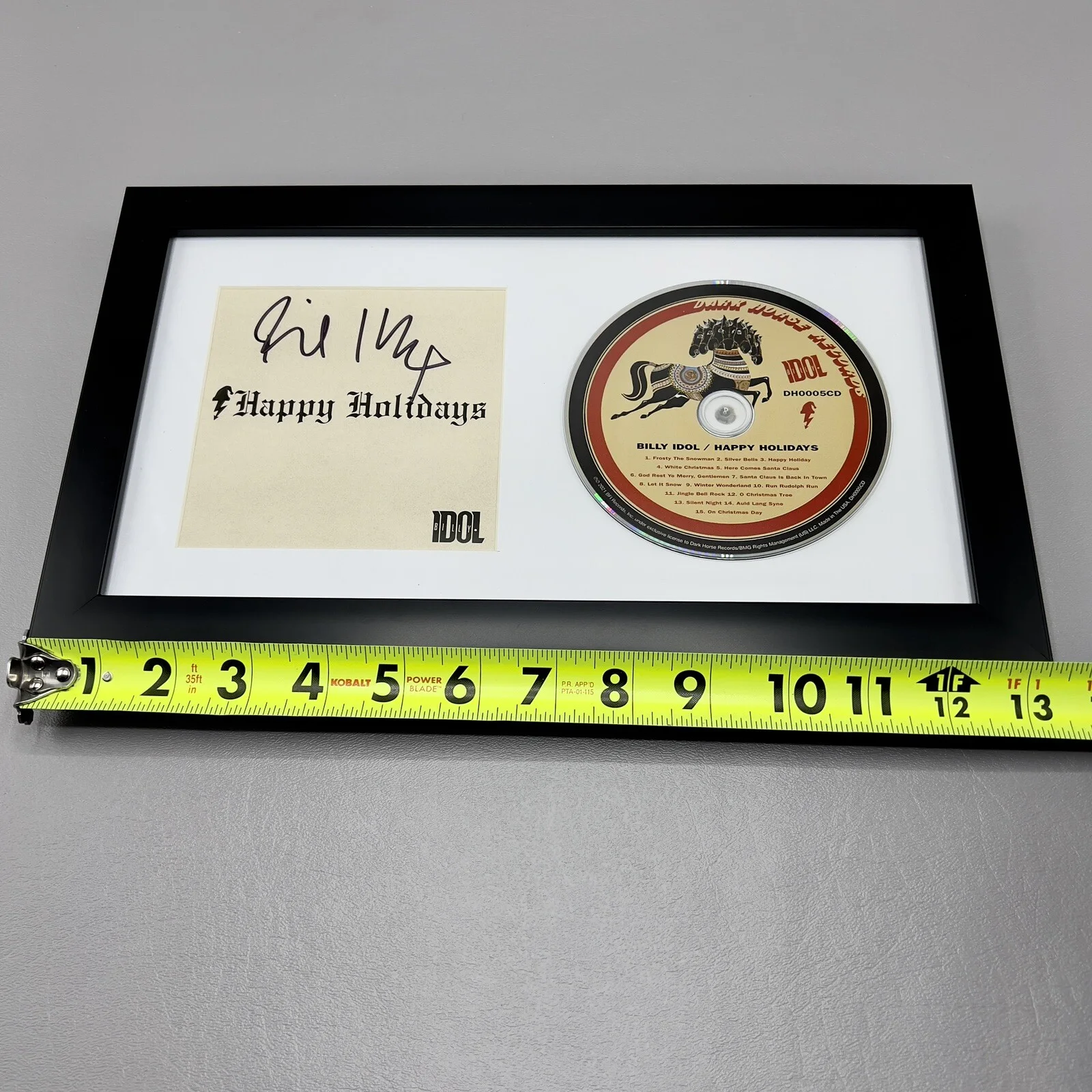 Billy Idol SIGNED Framed Happy Holidays CD Booklet With CD GV936320 Rebel Yell, image 5